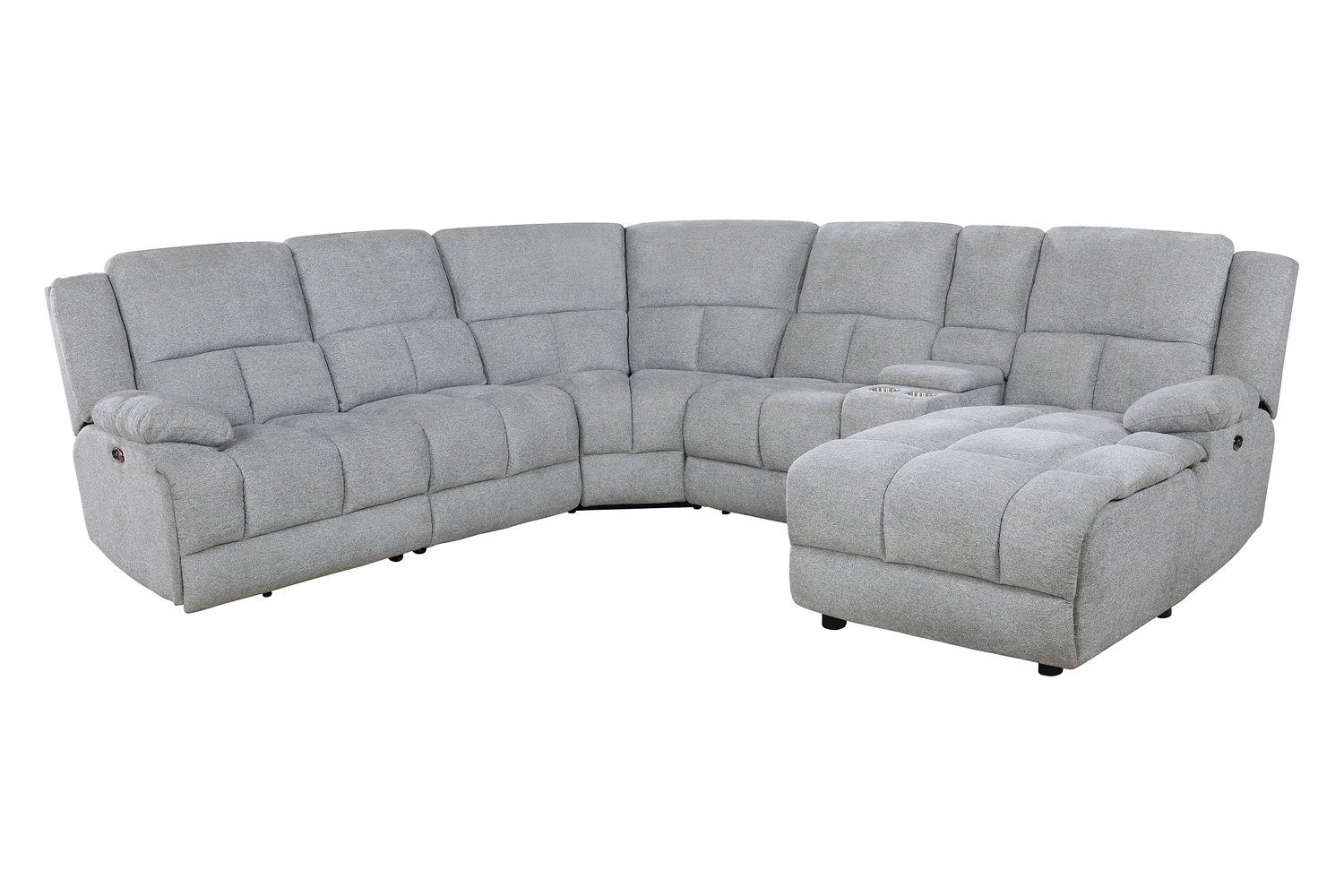 Coaster - Belize 6-Piece Pillow Top Arm Motion Sectional