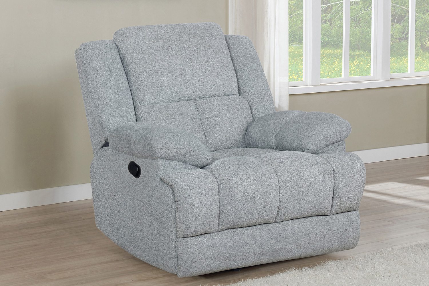 Coaster™ Waterbury Upholstered Glider Recliner - Gray