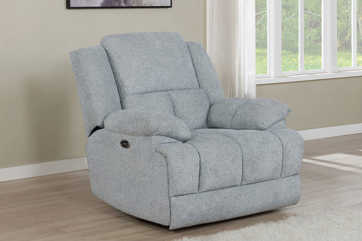 Coaster™ Waterbury Upholstered Glider Recliner - Gray