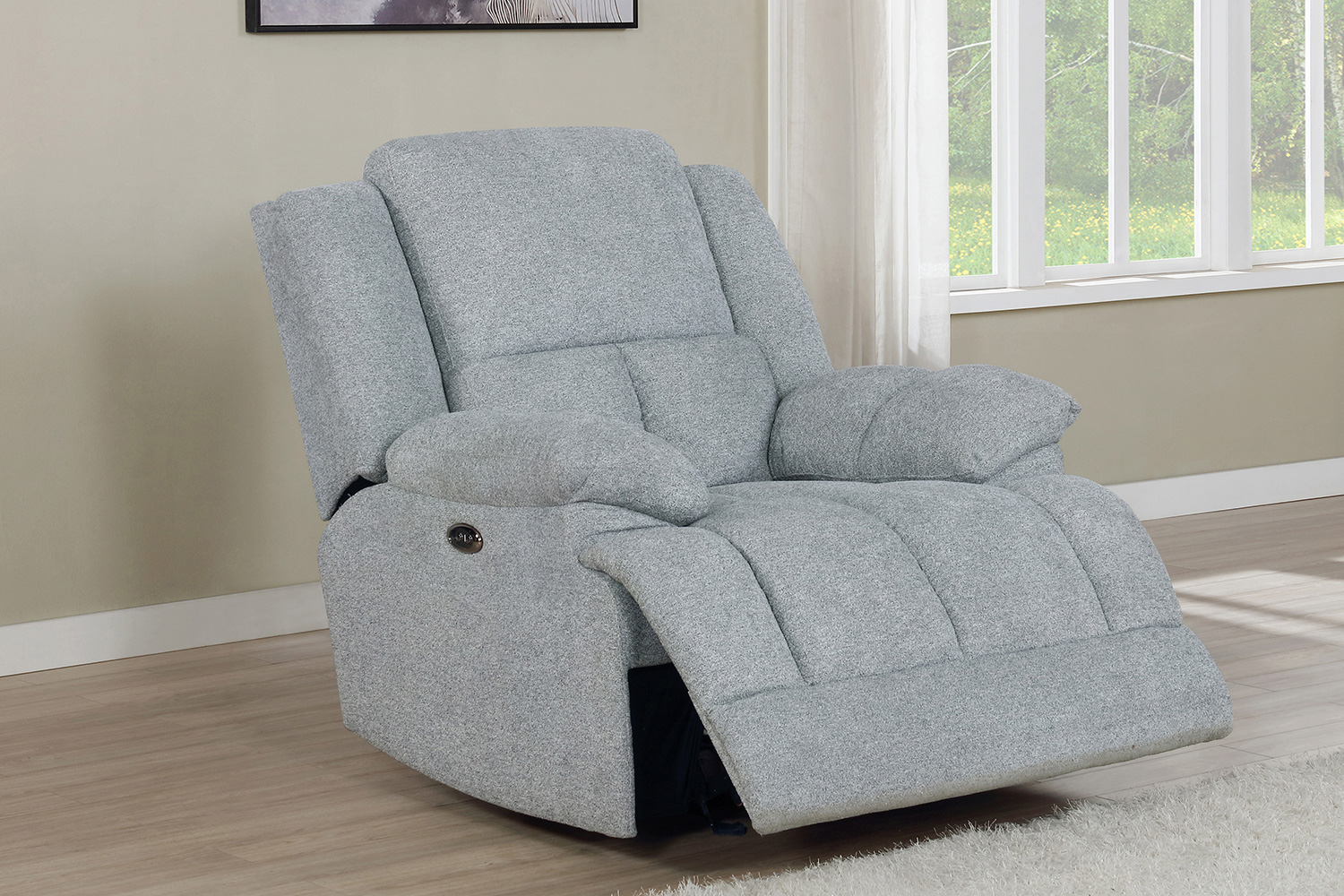 Coaster™ Waterbury Upholstered Glider Recliner - Gray