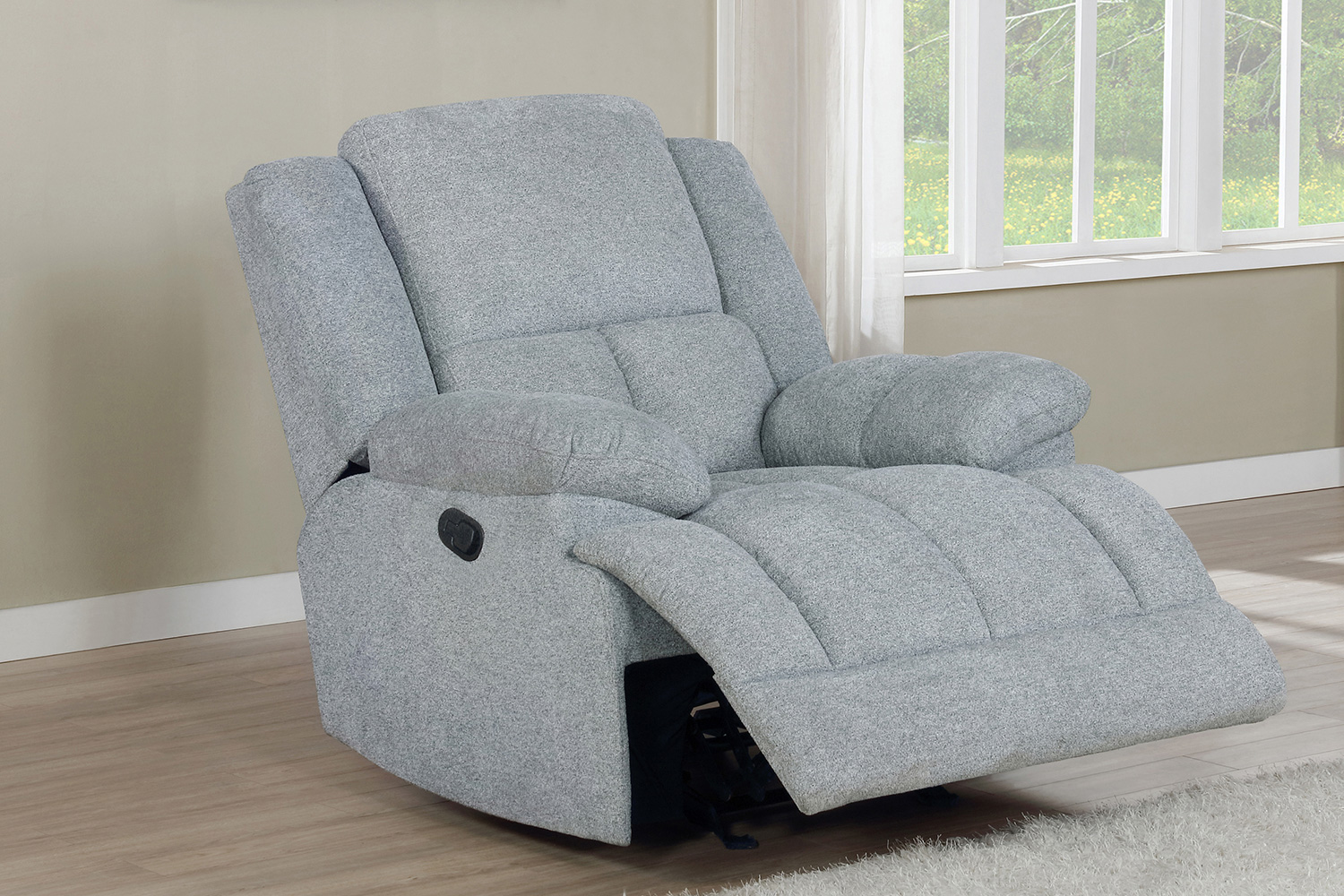 Coaster™ Waterbury Upholstered Glider Recliner - Gray