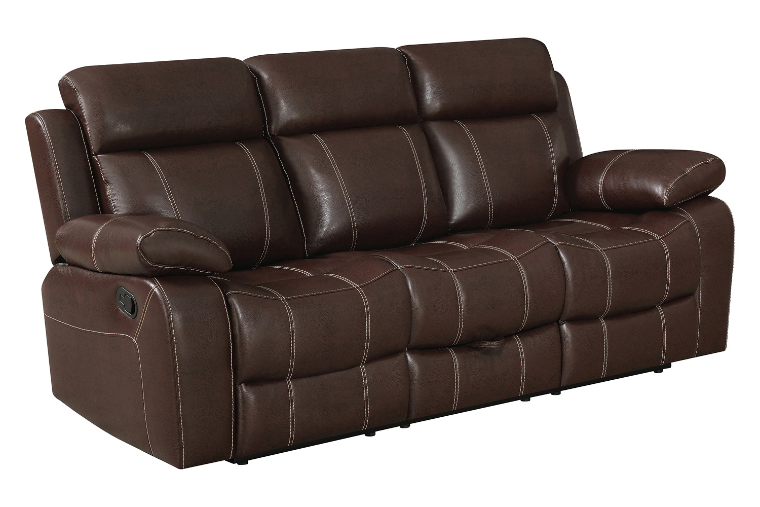 Coaster Myleene Motion Sofa with Drop-Down Table - Chestnut