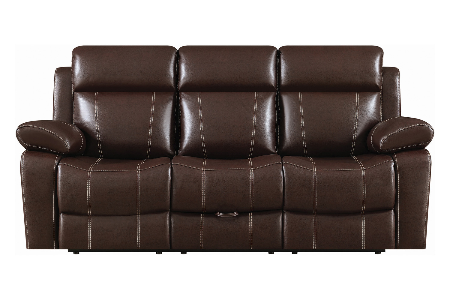 Coaster Myleene Motion Sofa with Drop-Down Table - Chestnut