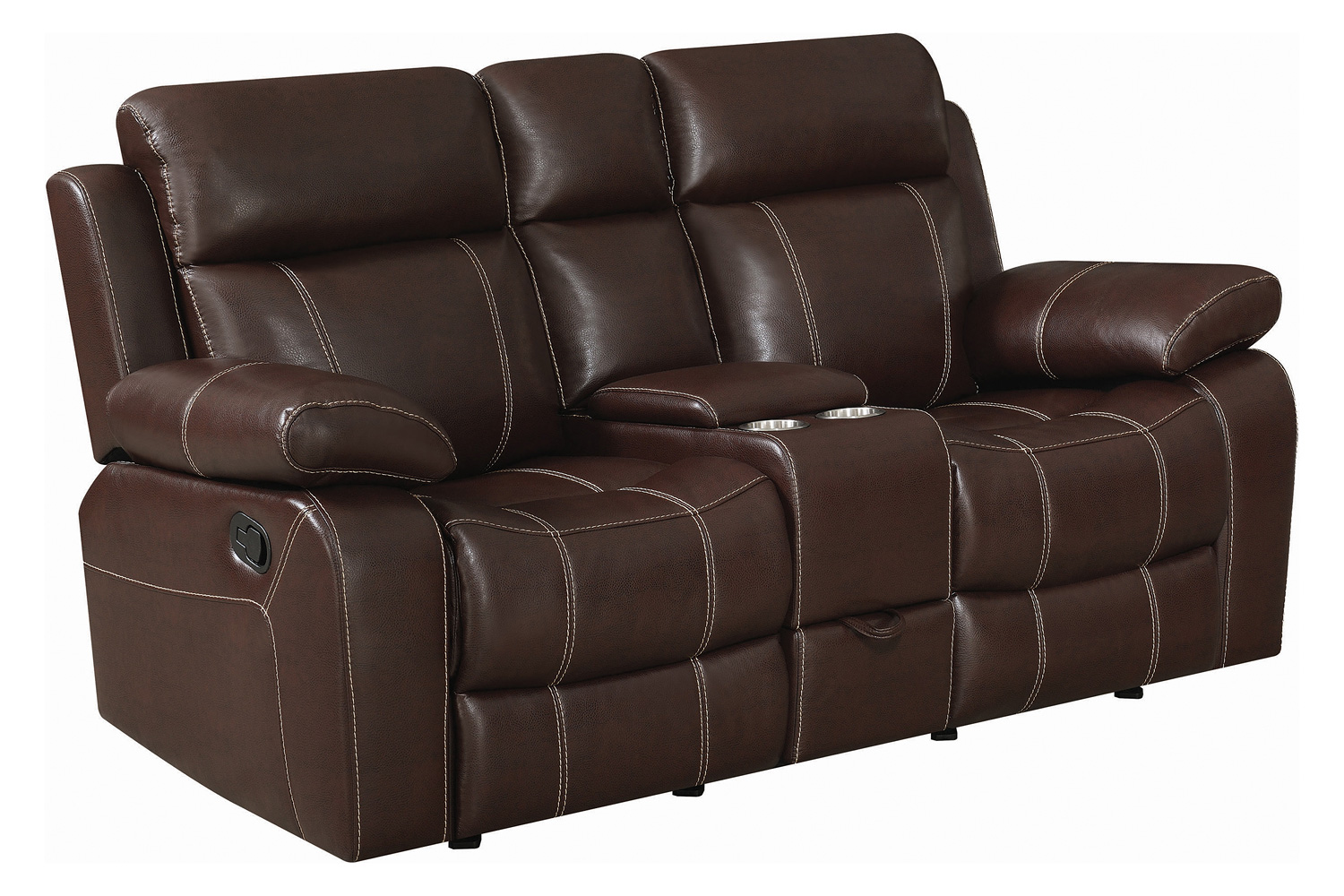 Coaster - Myleene Glider Loveseat with Console