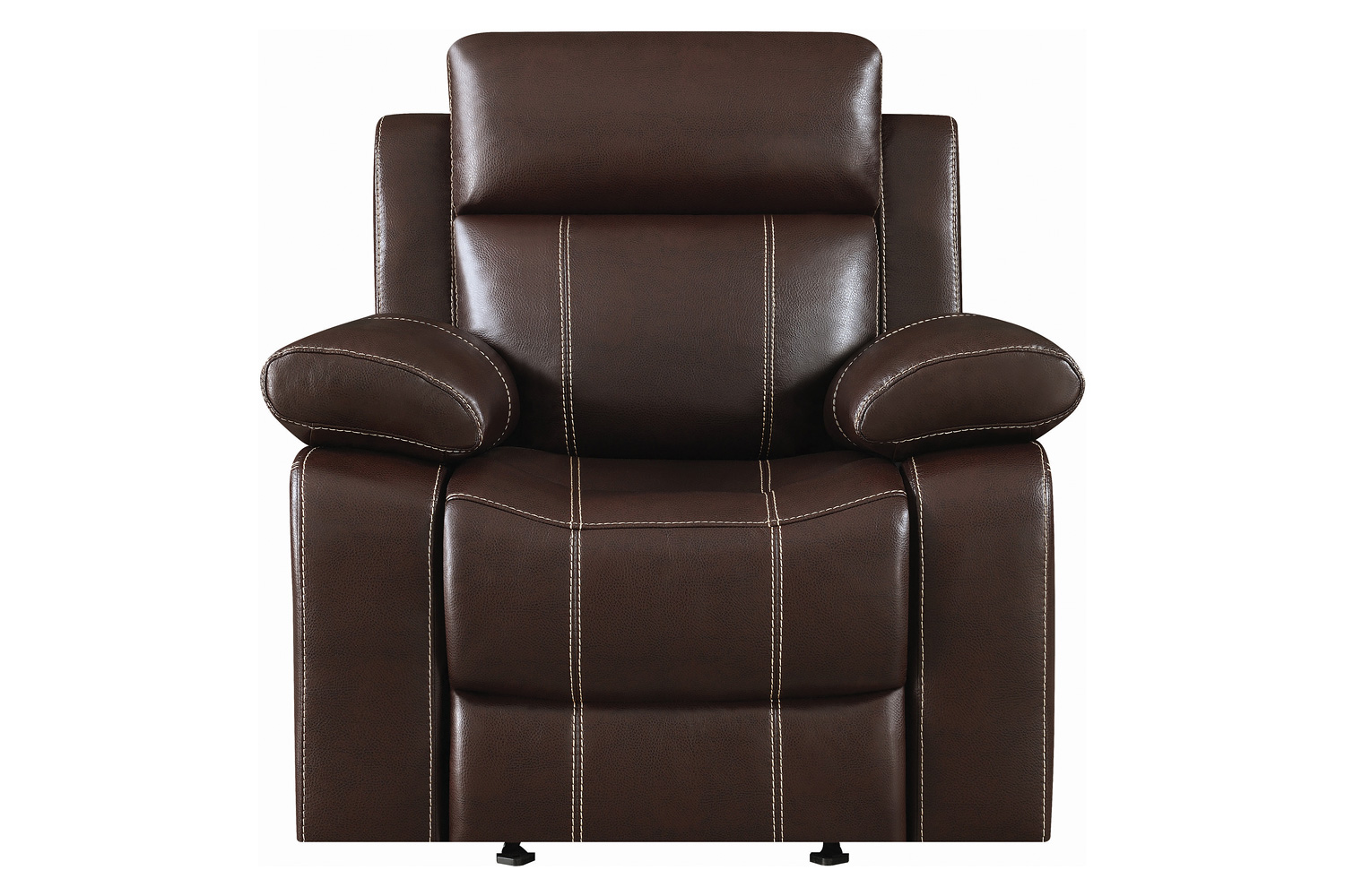 Coaster™ Myleene Pillow Top Arm Glider Recliner - Chestnut