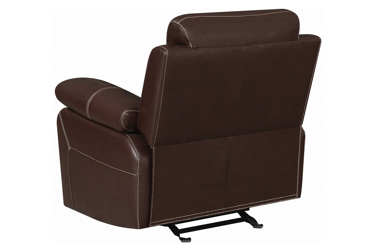 Coaster™ Myleene Pillow Top Arm Glider Recliner - Chestnut