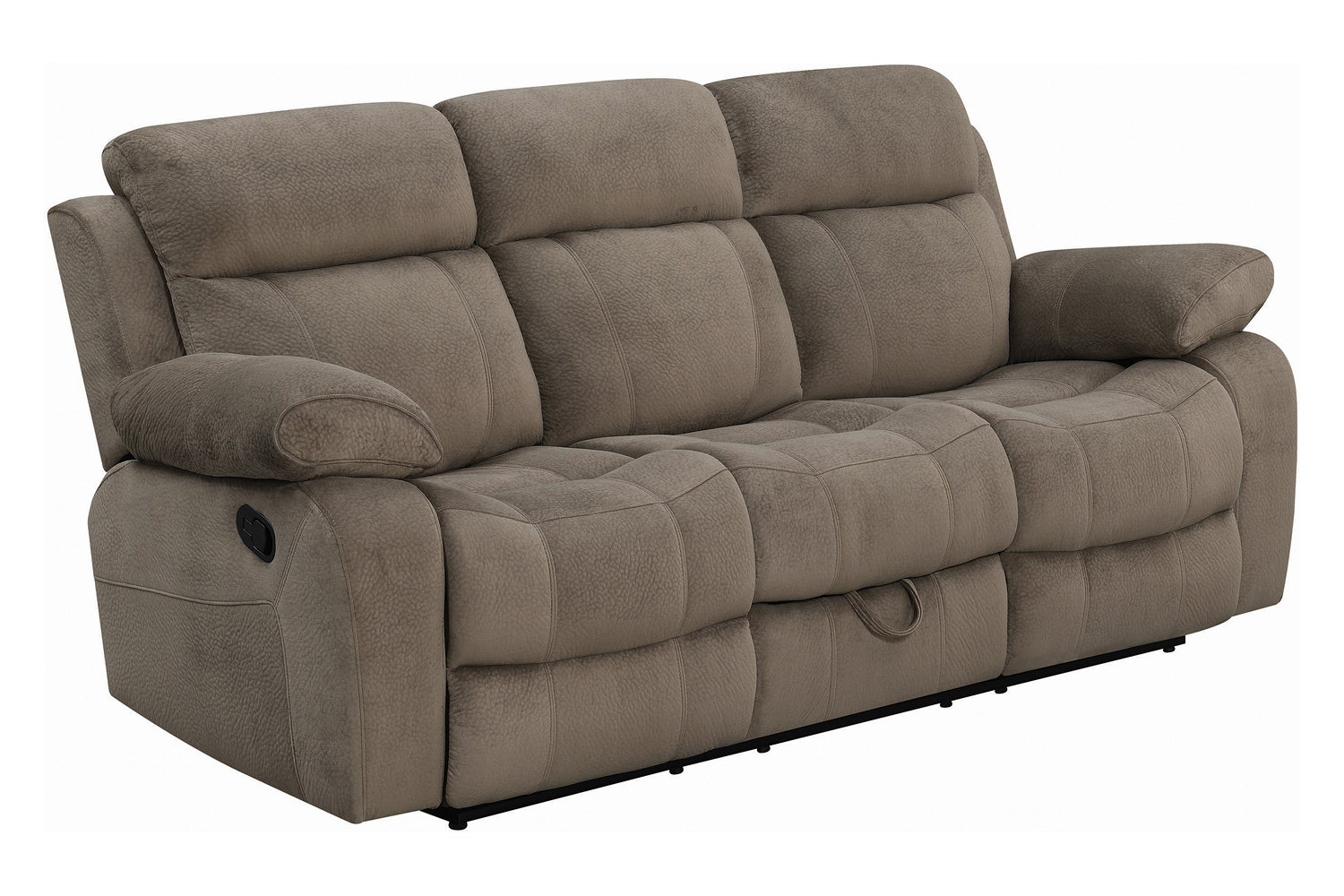 Coaster Myleene Motion Sofa with Drop-Down Table - Mocha