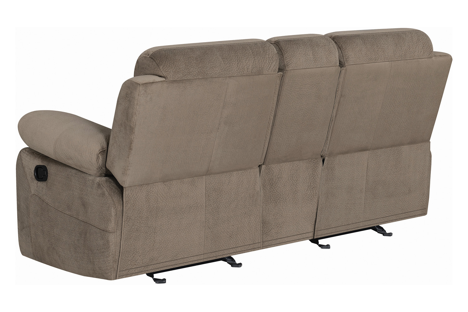 Coaster Myleene Glider Loveseat with Console - Mocha