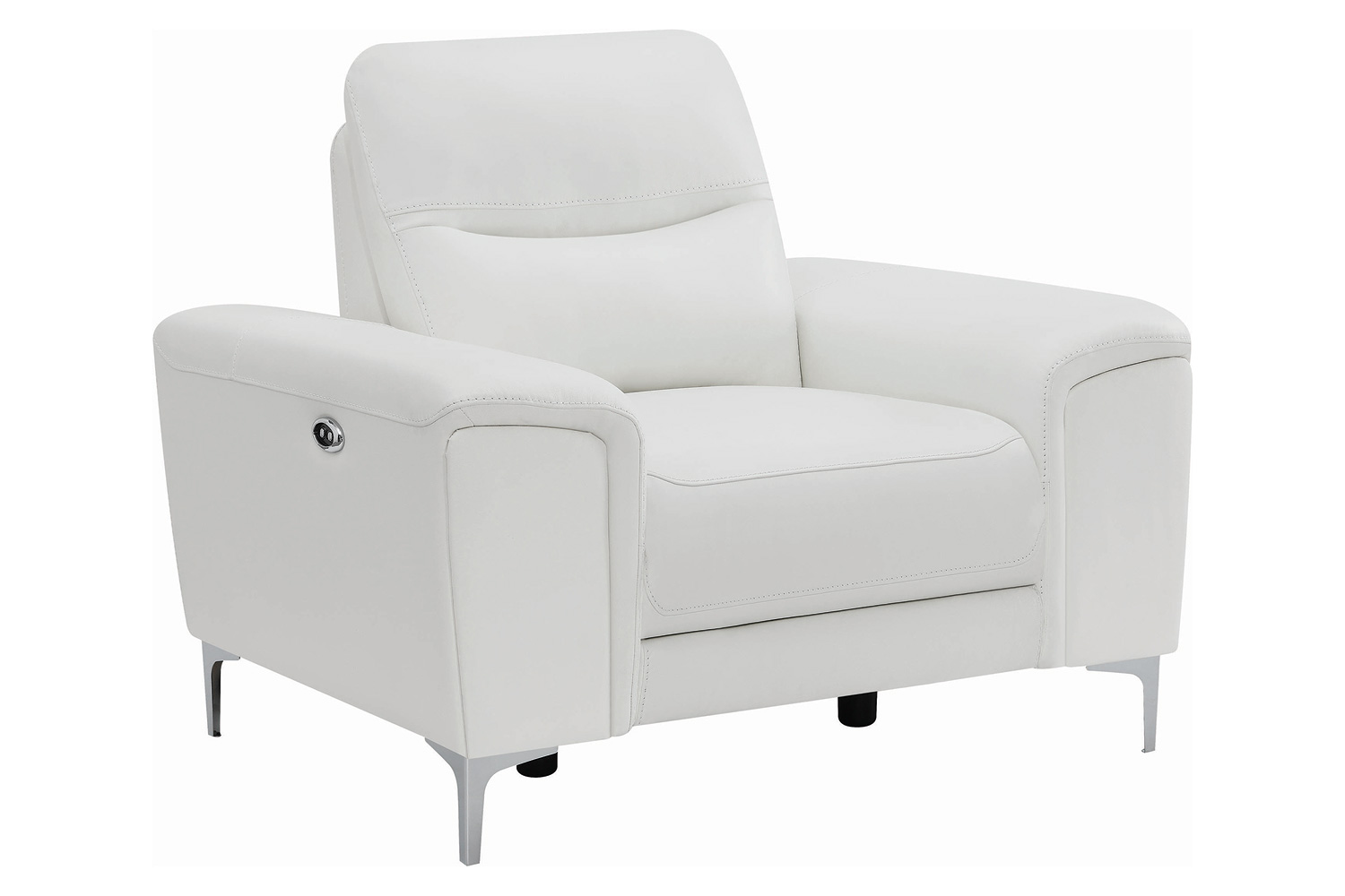 Coaster - Largo Upholstered Power Sofa in White