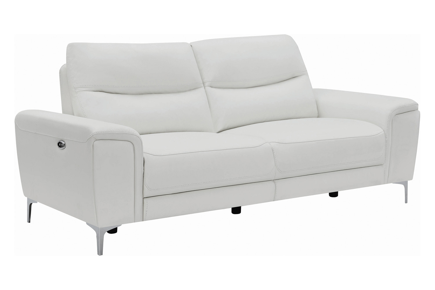 Coaster - Largo Upholstered Power Sofa in White