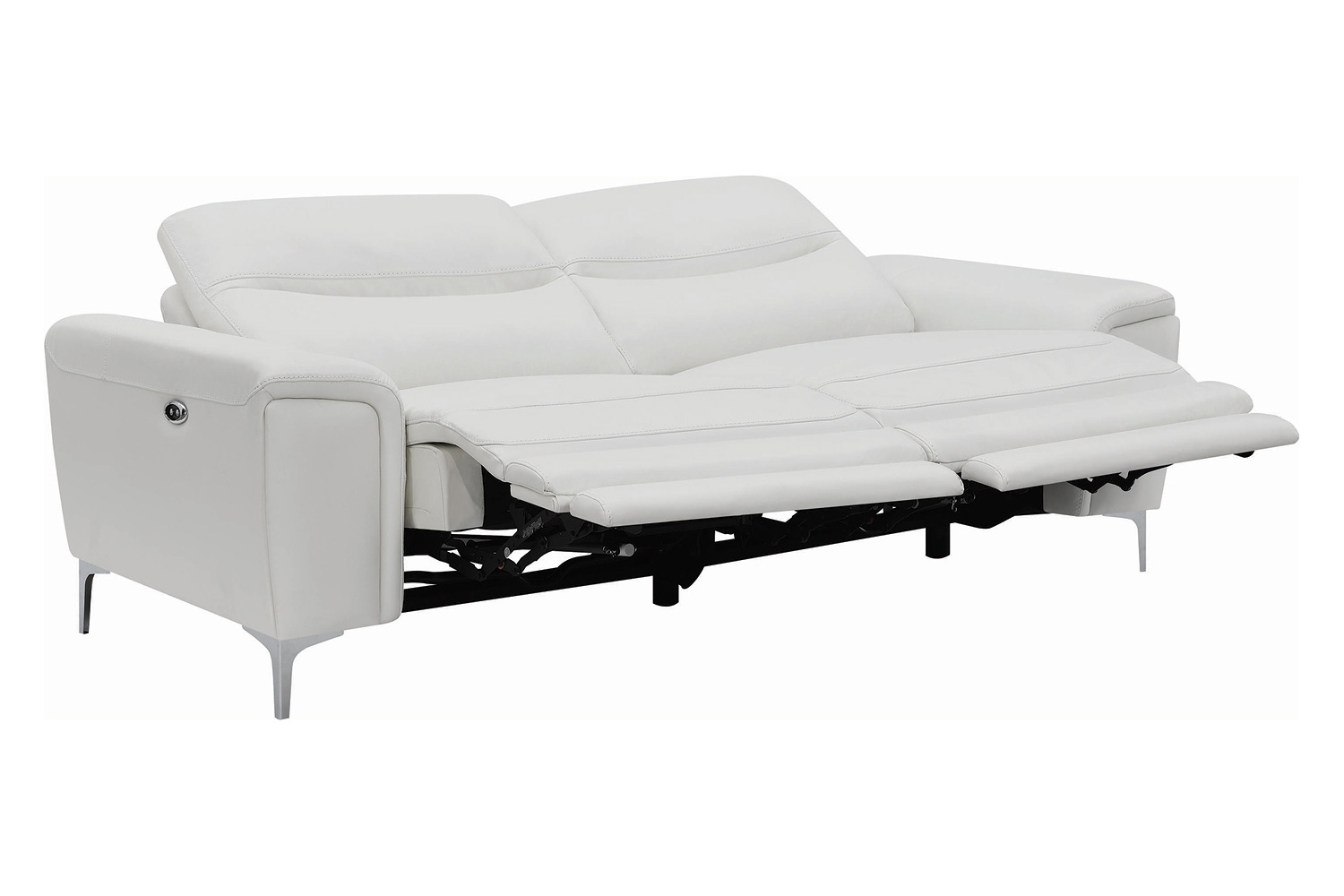 Coaster - Largo Upholstered Power Sofa in White