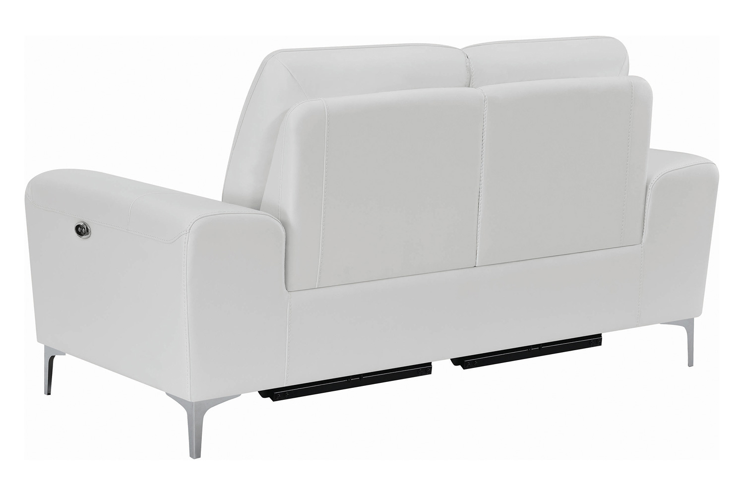 Coaster - Largo Upholstered Power Loveseat in White