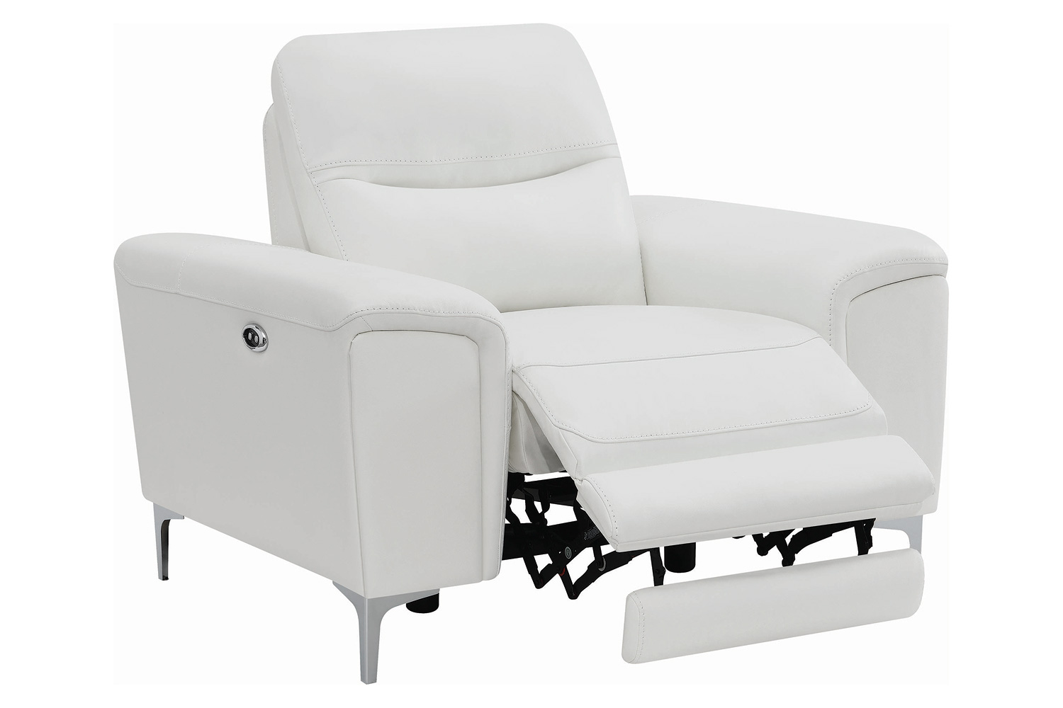 Coaster™ Largo Upholstered Power Recliner - White