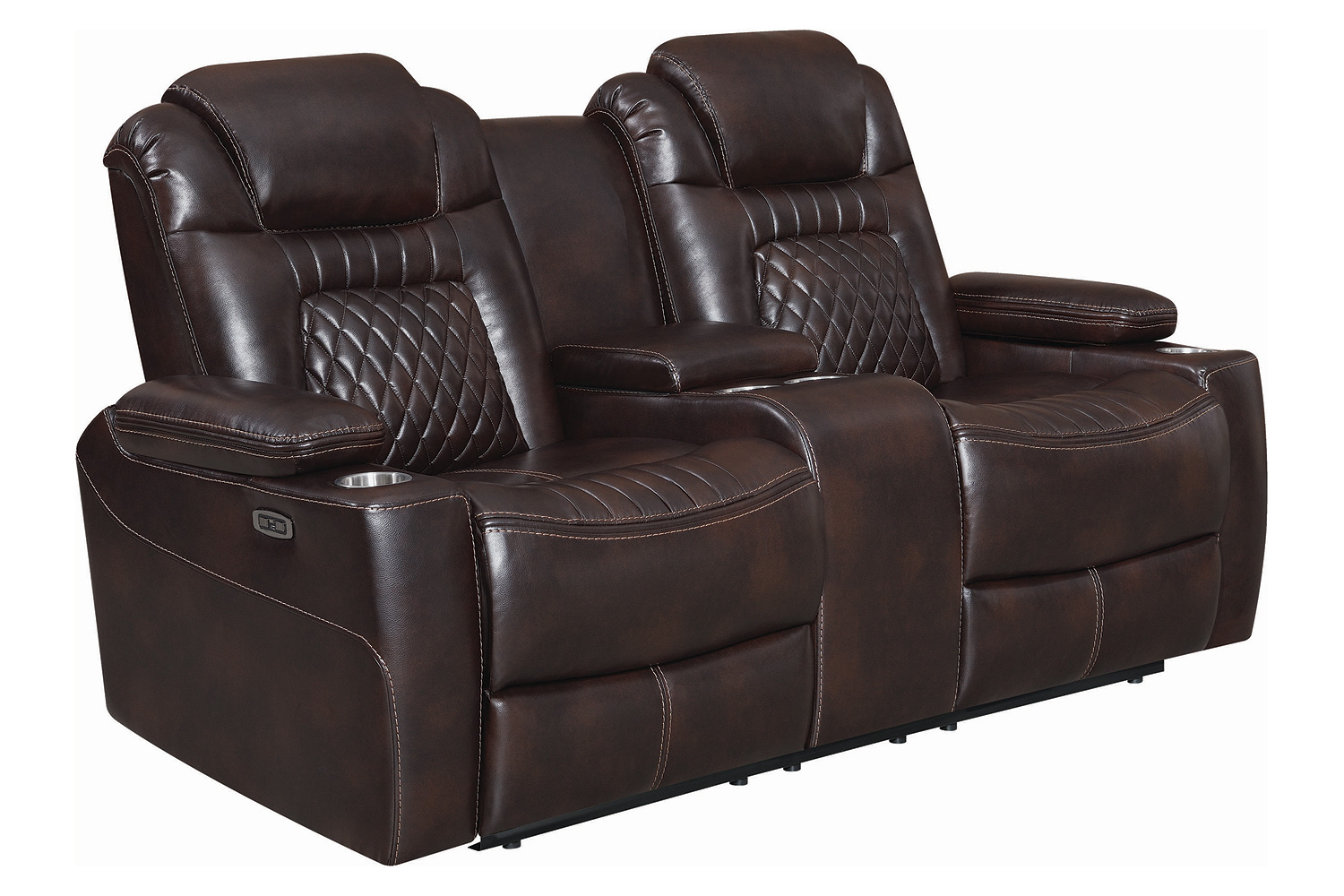 Coaster Korbach Upholstered Power Sofa - Espresso