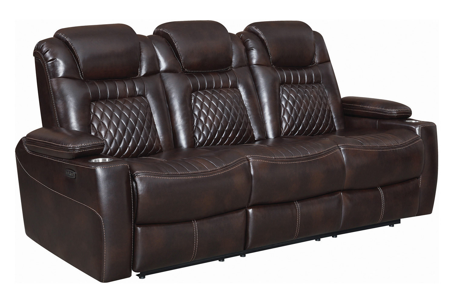 Coaster Korbach Upholstered Power Sofa - Espresso