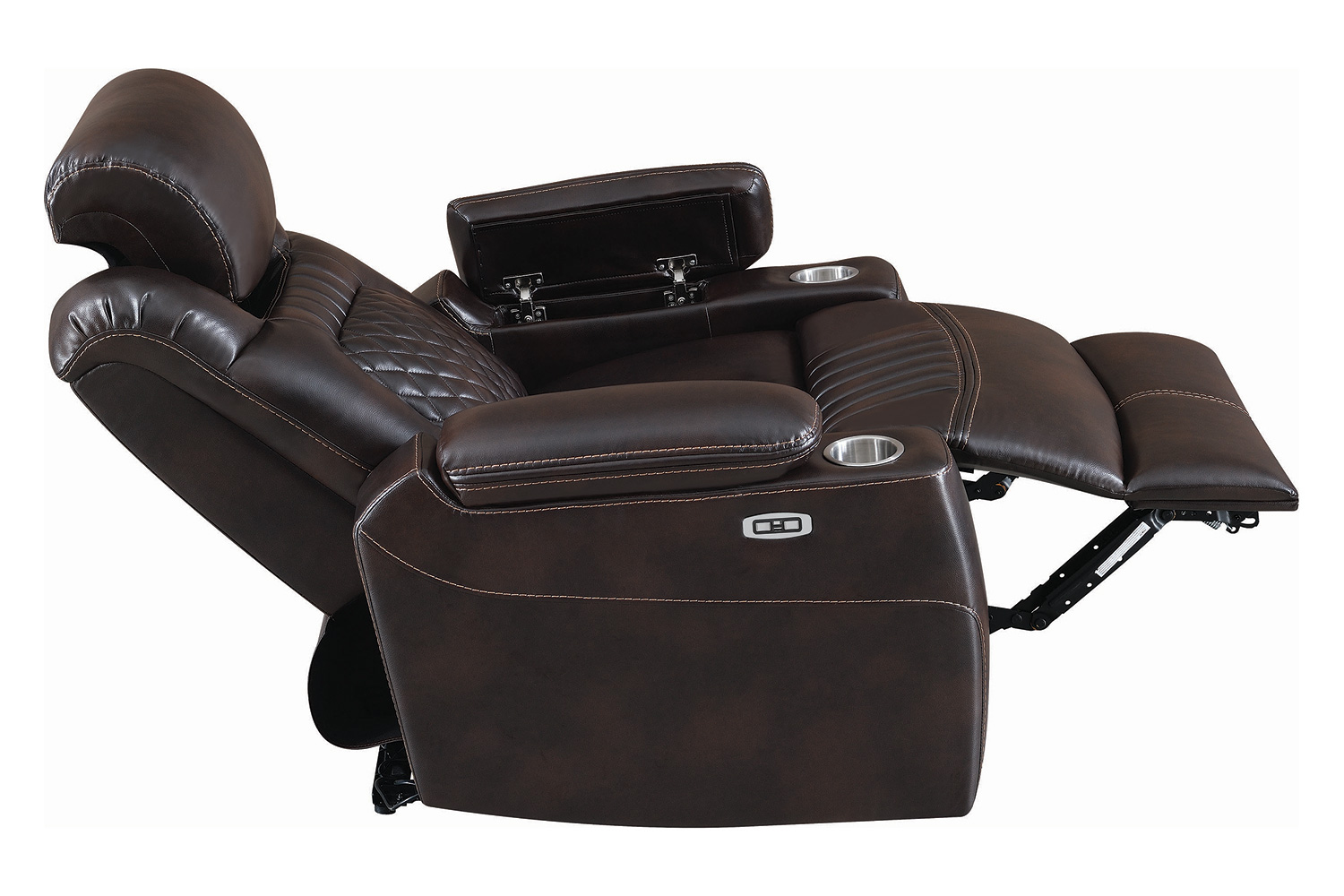 Coaster™ Korbach Upholstered Power Recliner - Espresso