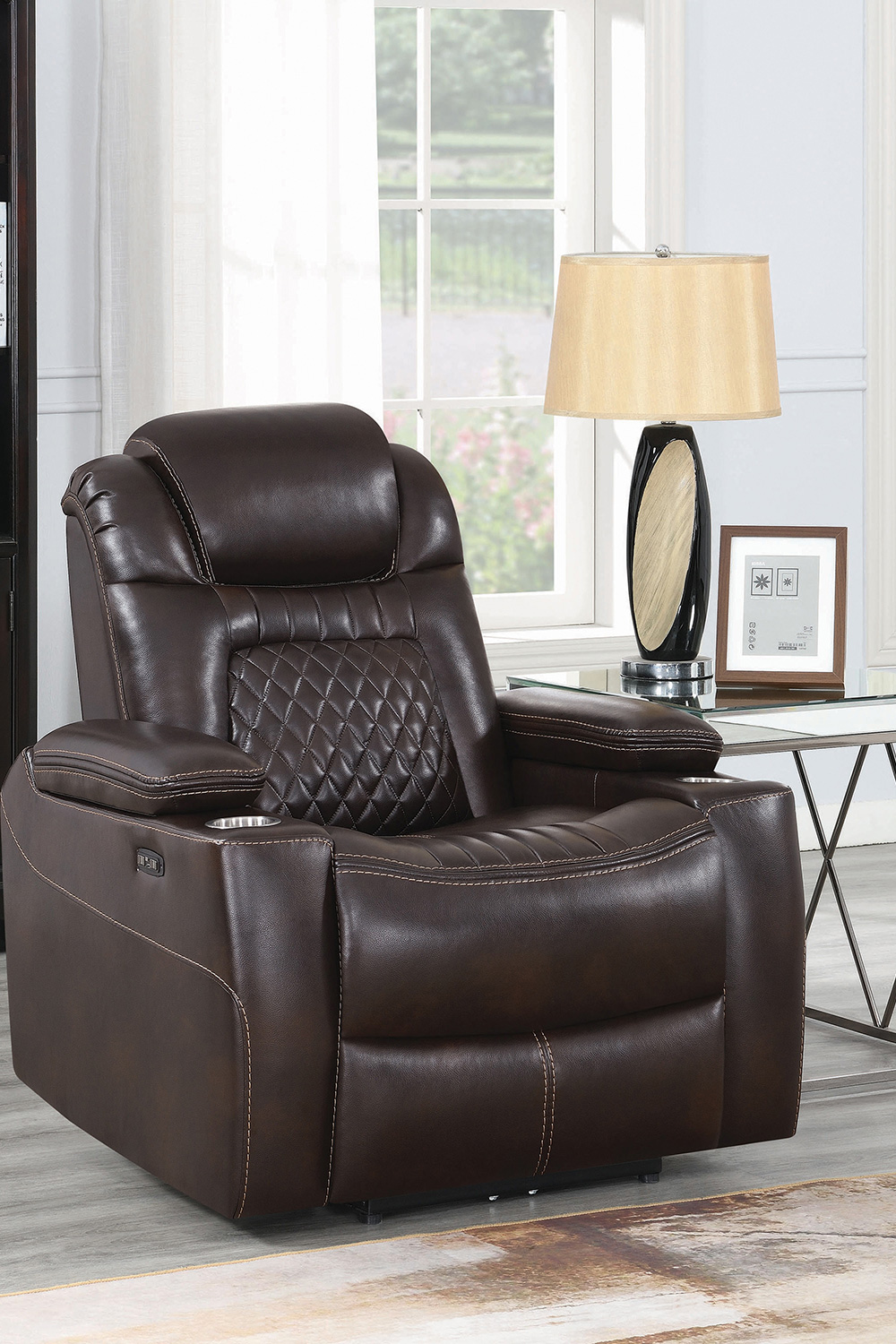 Coaster™ Korbach Upholstered Power Recliner - Espresso