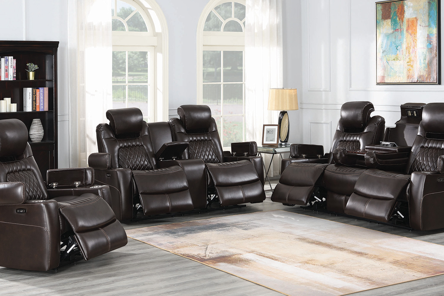 Coaster™ Korbach Upholstered Power Recliner - Espresso