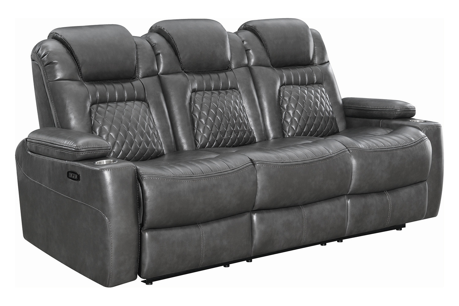 Coaster Korbach Upholstered Power Sofa - Charcoal