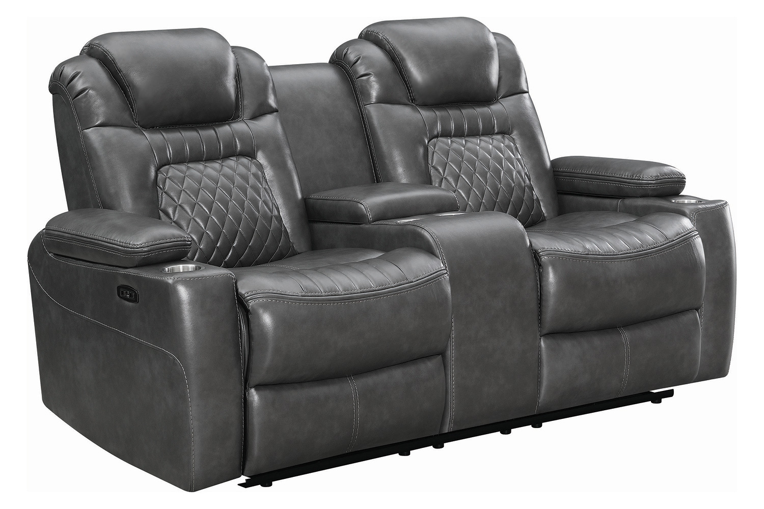 Coaster Korbach 2-Piece Power Living Room Set - Charcoal