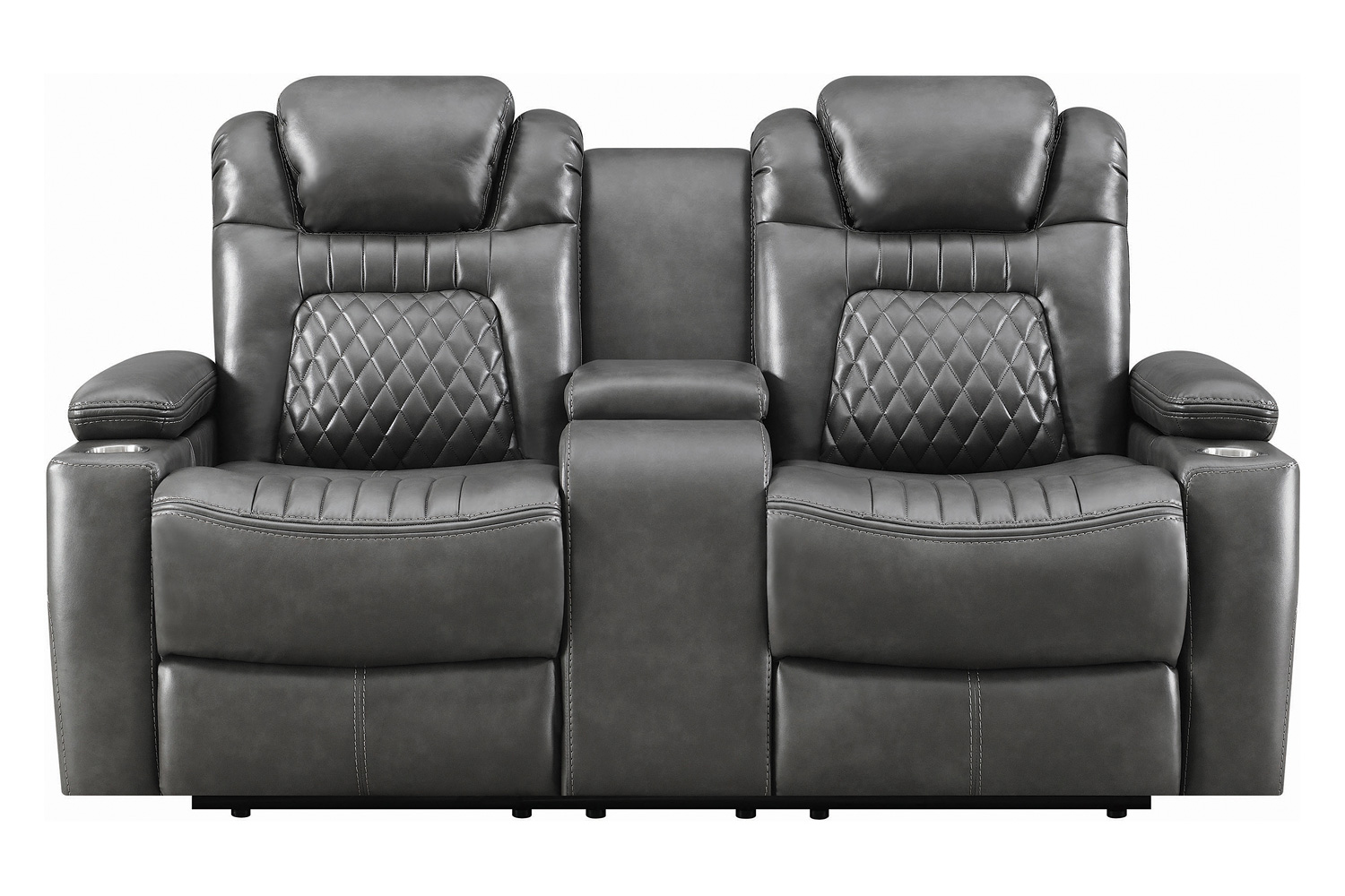 Coaster Korbach Upholstered Power Loveseat - Charcoal