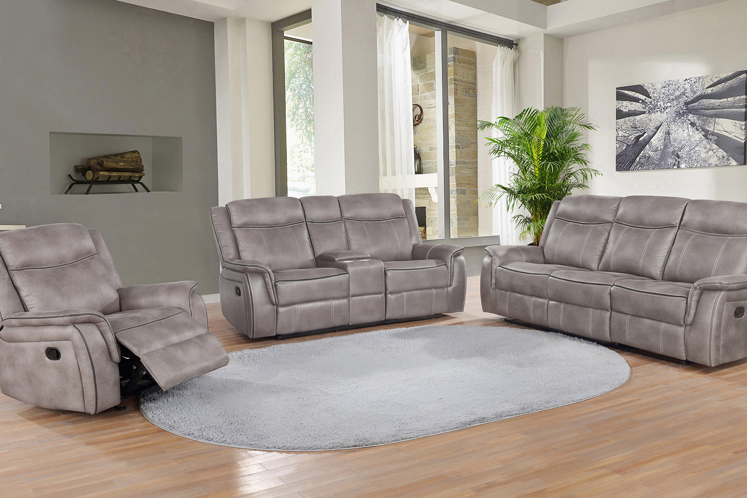 Coaster - Lawrence Upholstered Tufted Living Room Set