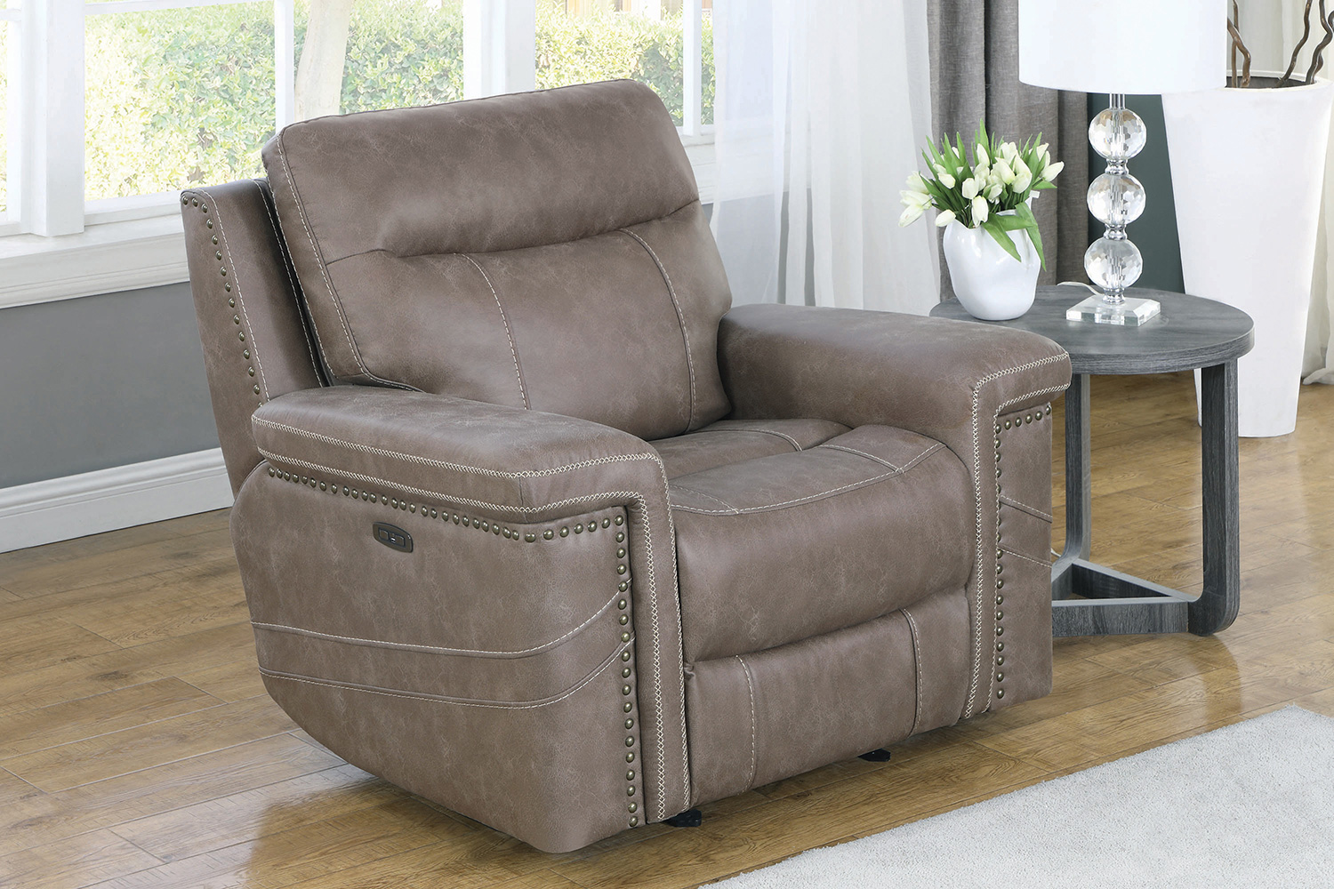 Coaster™ Wixom Power Glider Recliner - Taupe