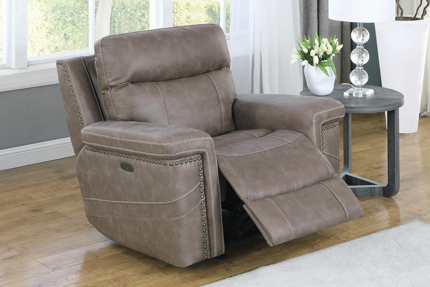 Coaster™ Wixom Power Glider Recliner - Taupe