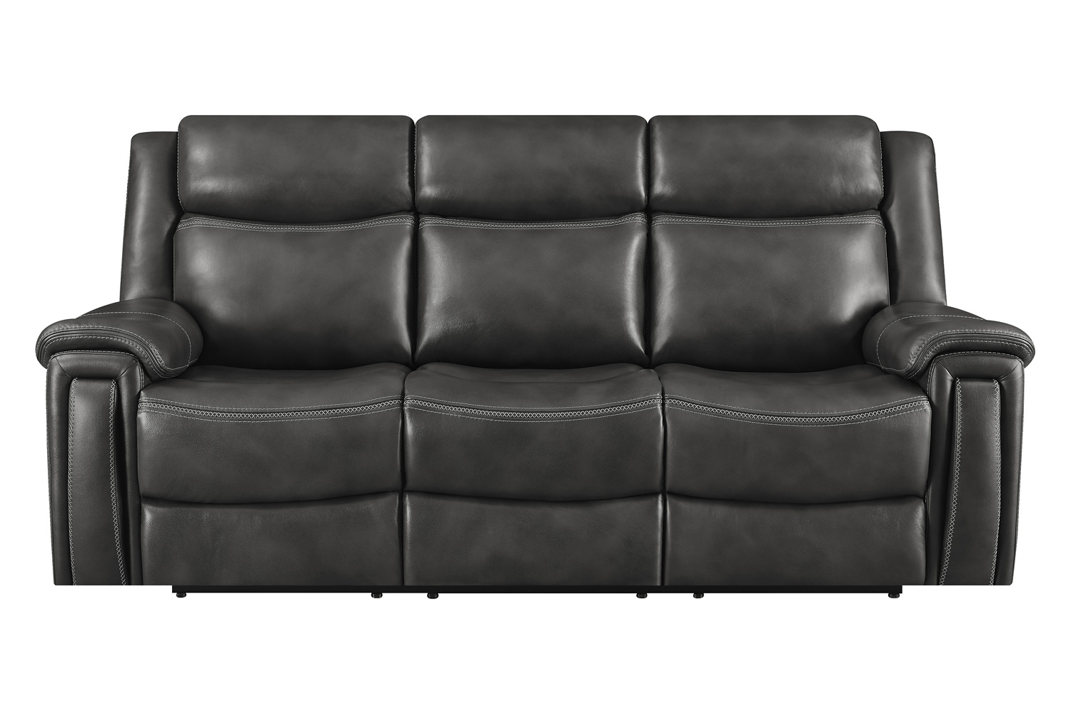 Coaster - Shallowford Upholstered Power Sofa in Hand Rubbed Charcoal