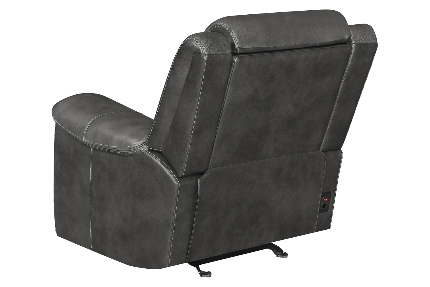 Coaster™ Shallowford Upholstered Power Glider Recliner - Hand Rubbed Charcoal