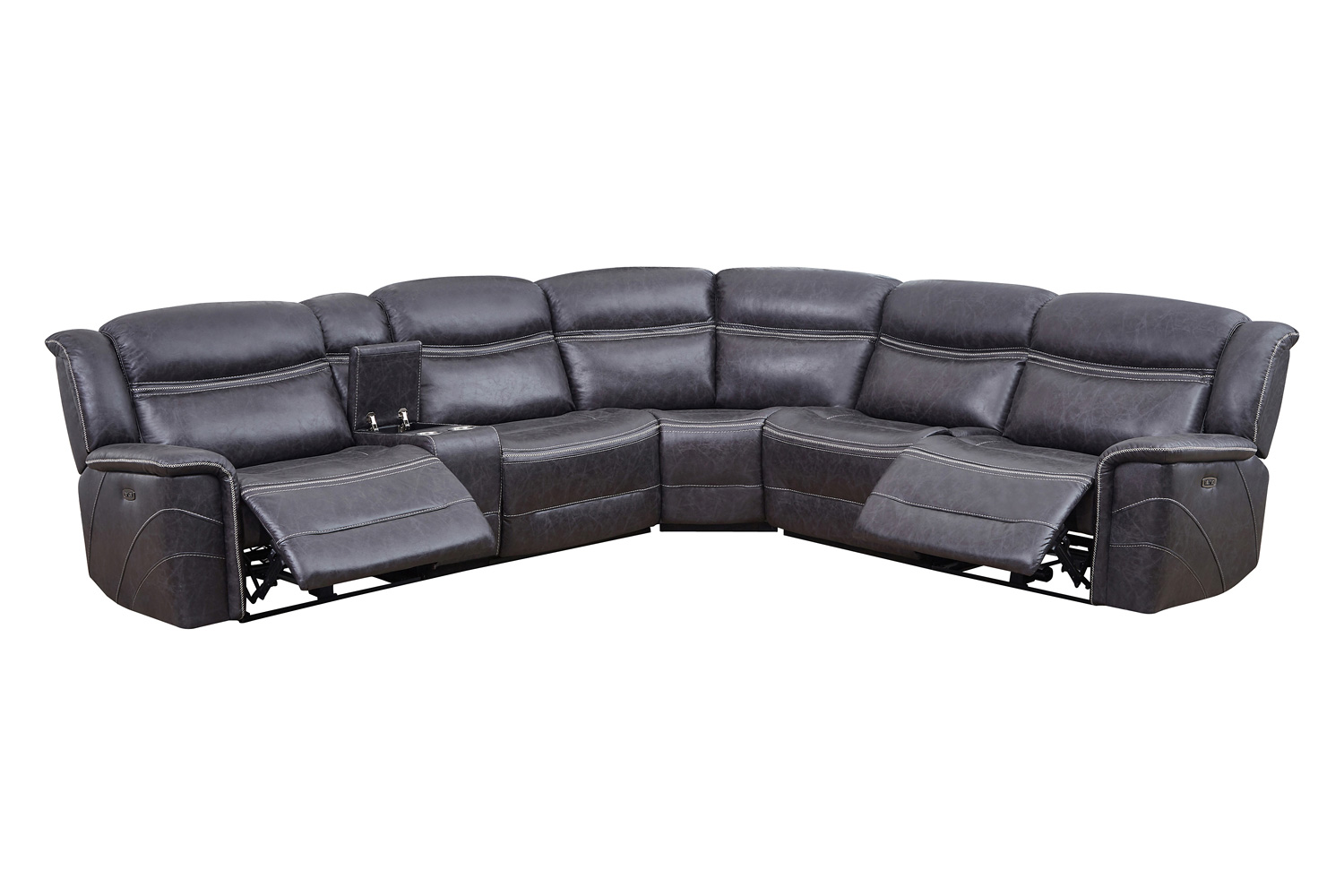 Coaster - Bluefield 6-Piece Modular Motion Sectional in Charcoal