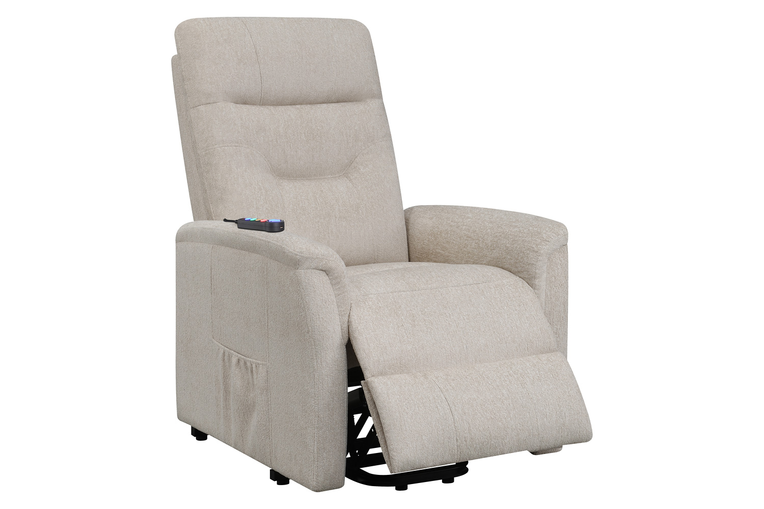 Coaster™ Power Lift Recliner with Storage Pocket - Beige