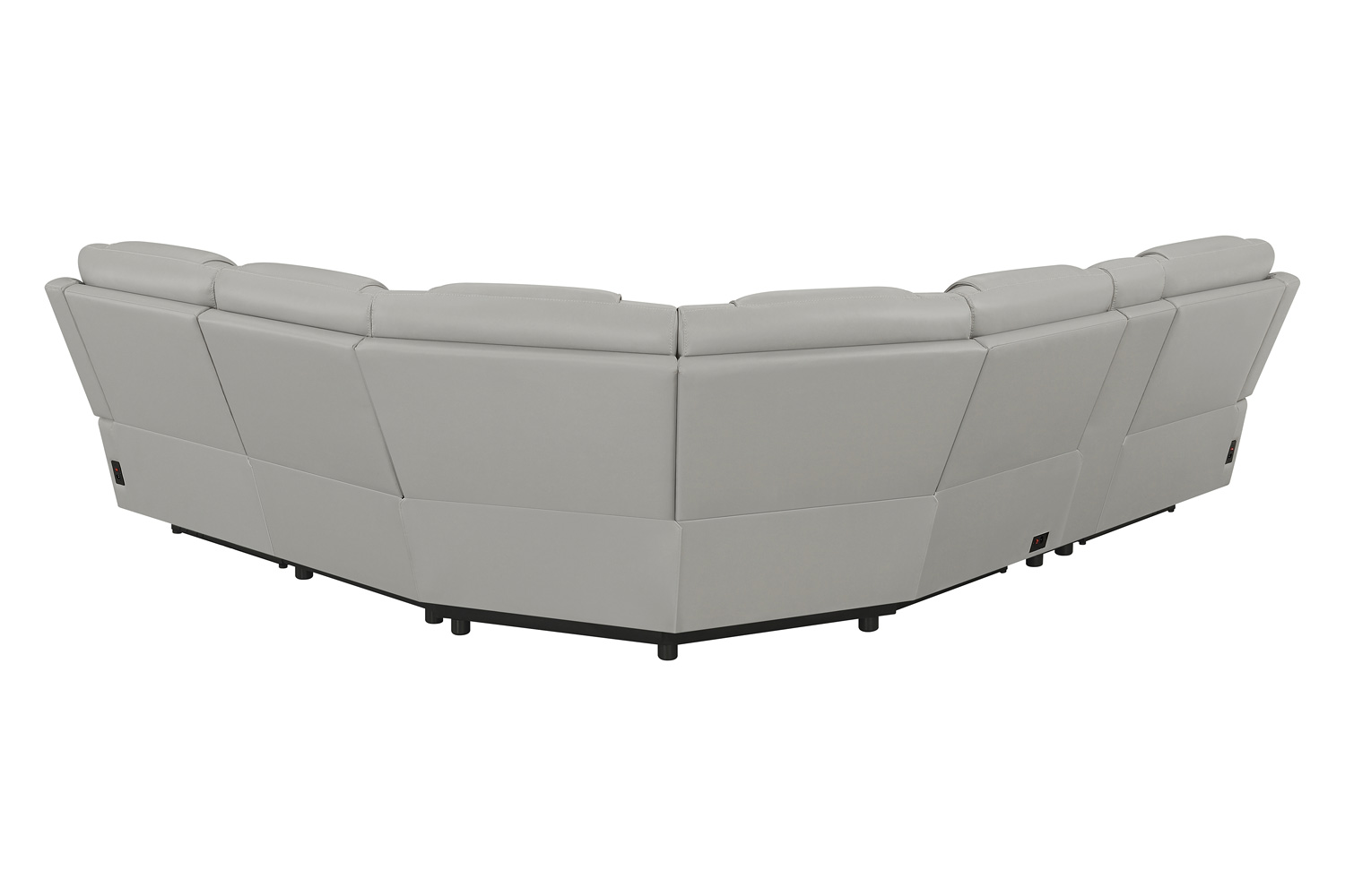 Coaster - Garnet 6-Piece Modular Power Sectional in Light Gray