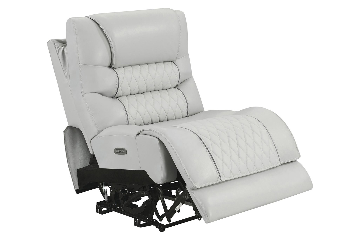 Coaster Garnet Upholstered Power Reclining Seat And Power Headrest Home Theater - Light Gray