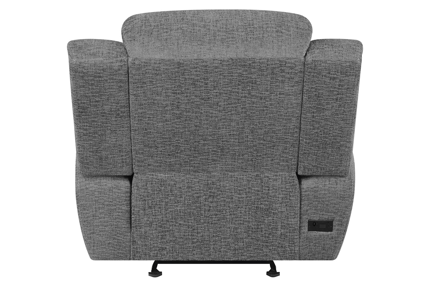 Coaster™ Bahrain Upholstered Glider Recliner - Charcoal