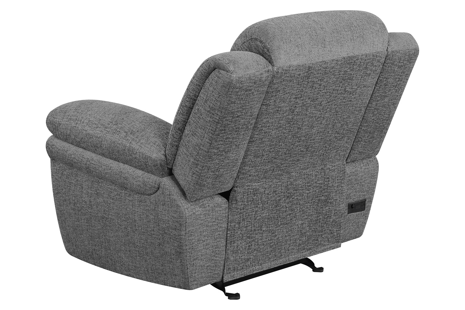 Coaster™ Bahrain Upholstered Glider Recliner - Charcoal