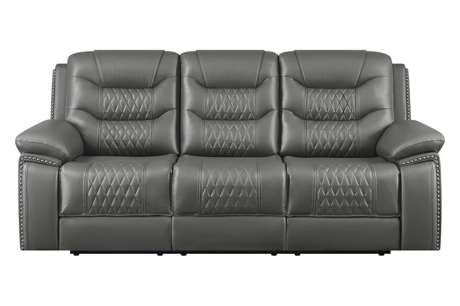 Coaster Flamenco Tufted Upholstered Motion Sofa - Charcoal