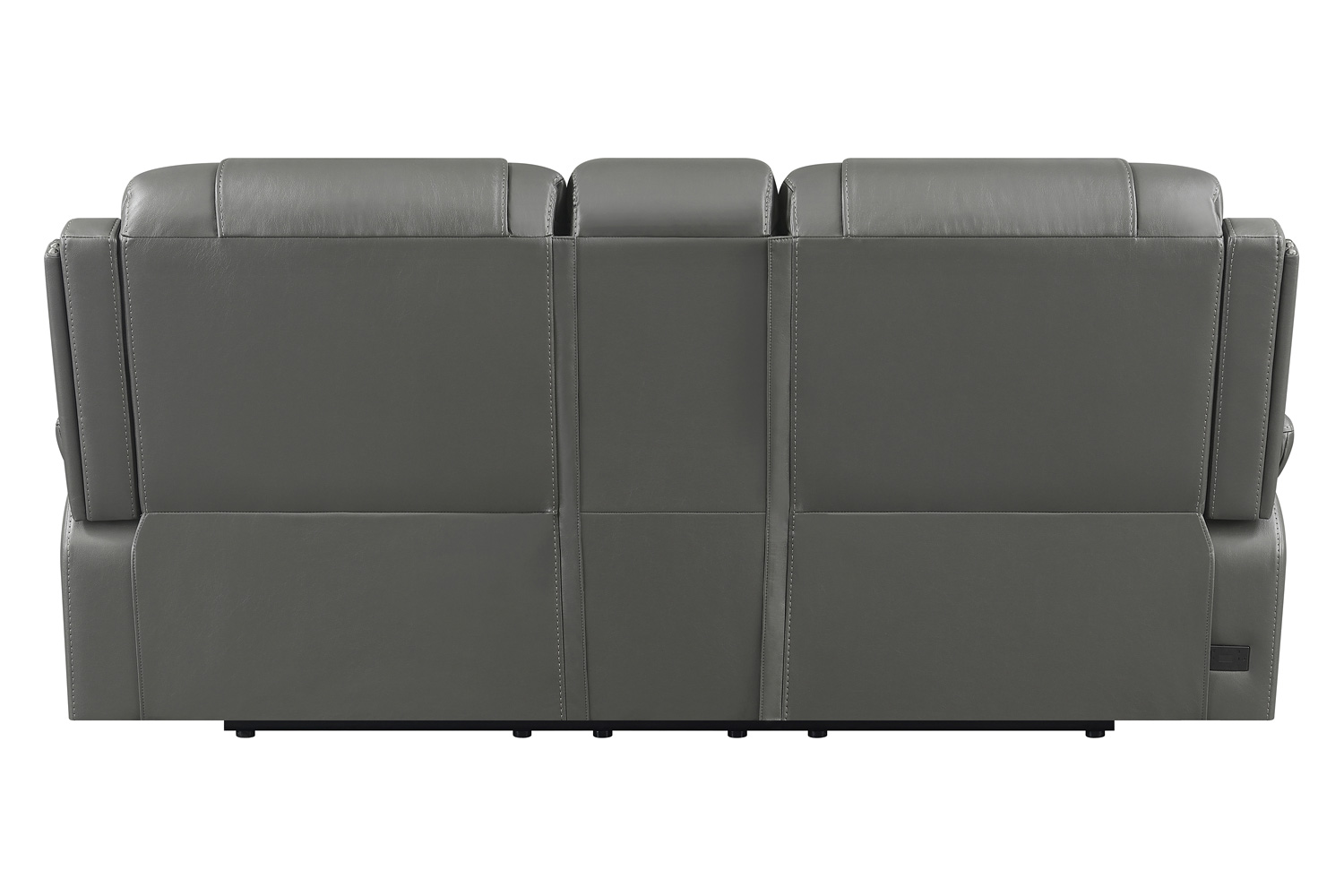 Coaster Flamenco Tufted Upholstered Motion Loveseat with Console - Charcoal