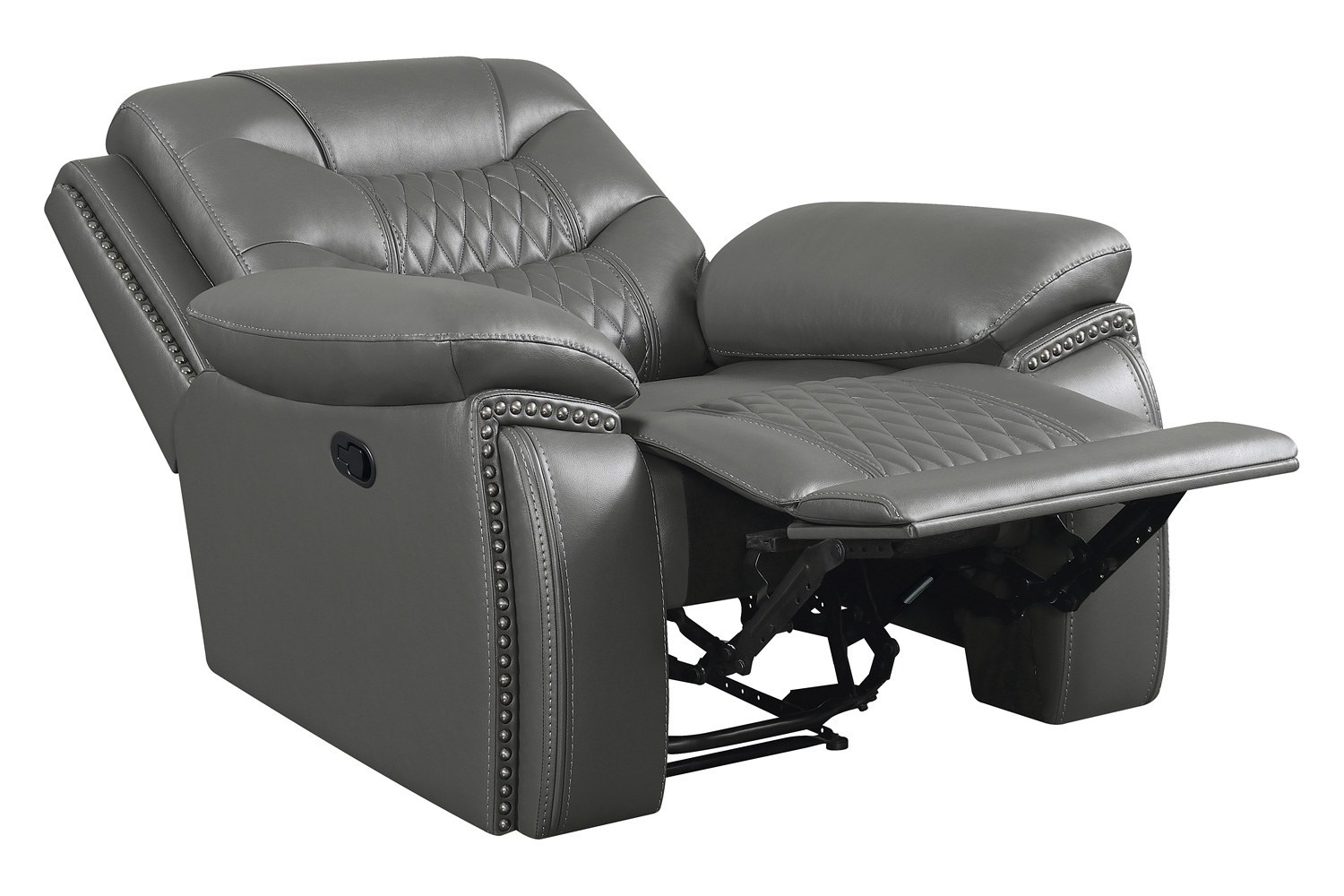 Coaster™ Flamenco Tufted Upholstered Recliner - Charcoal