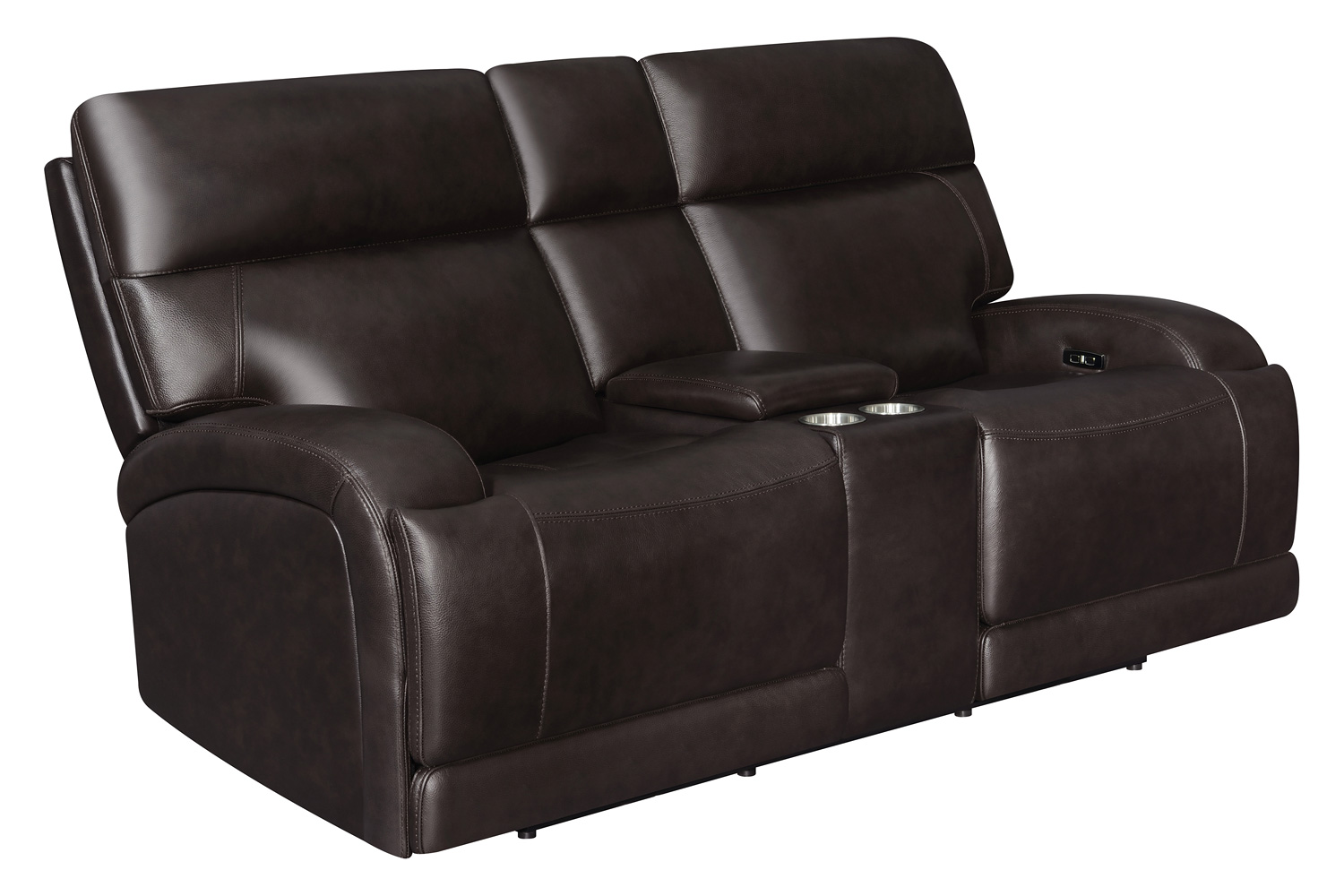 Coaster - Longport Upholstered Power Loveseat with Console