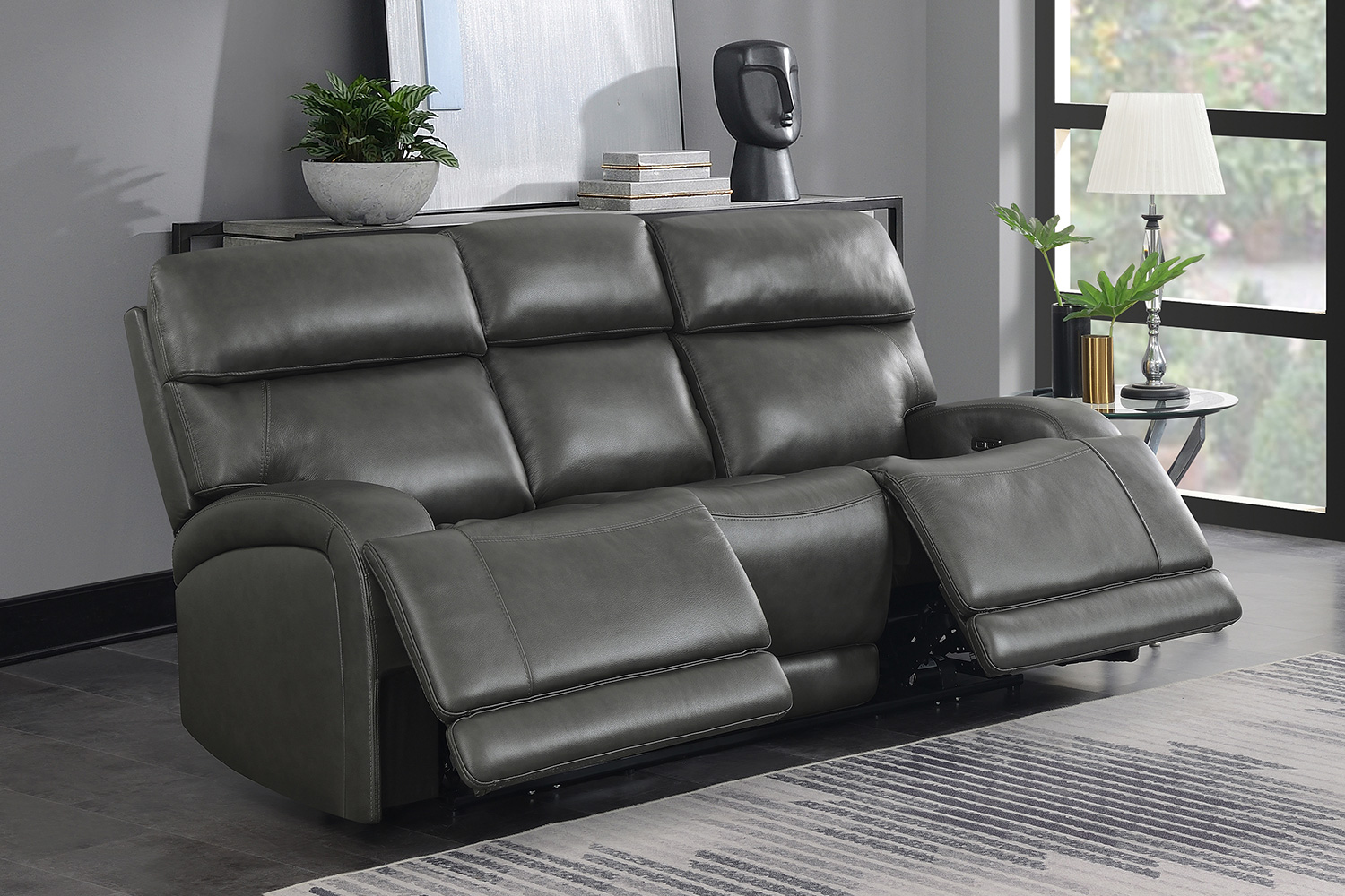 Coaster Longport Upholstered Power Sofa - Charcoal