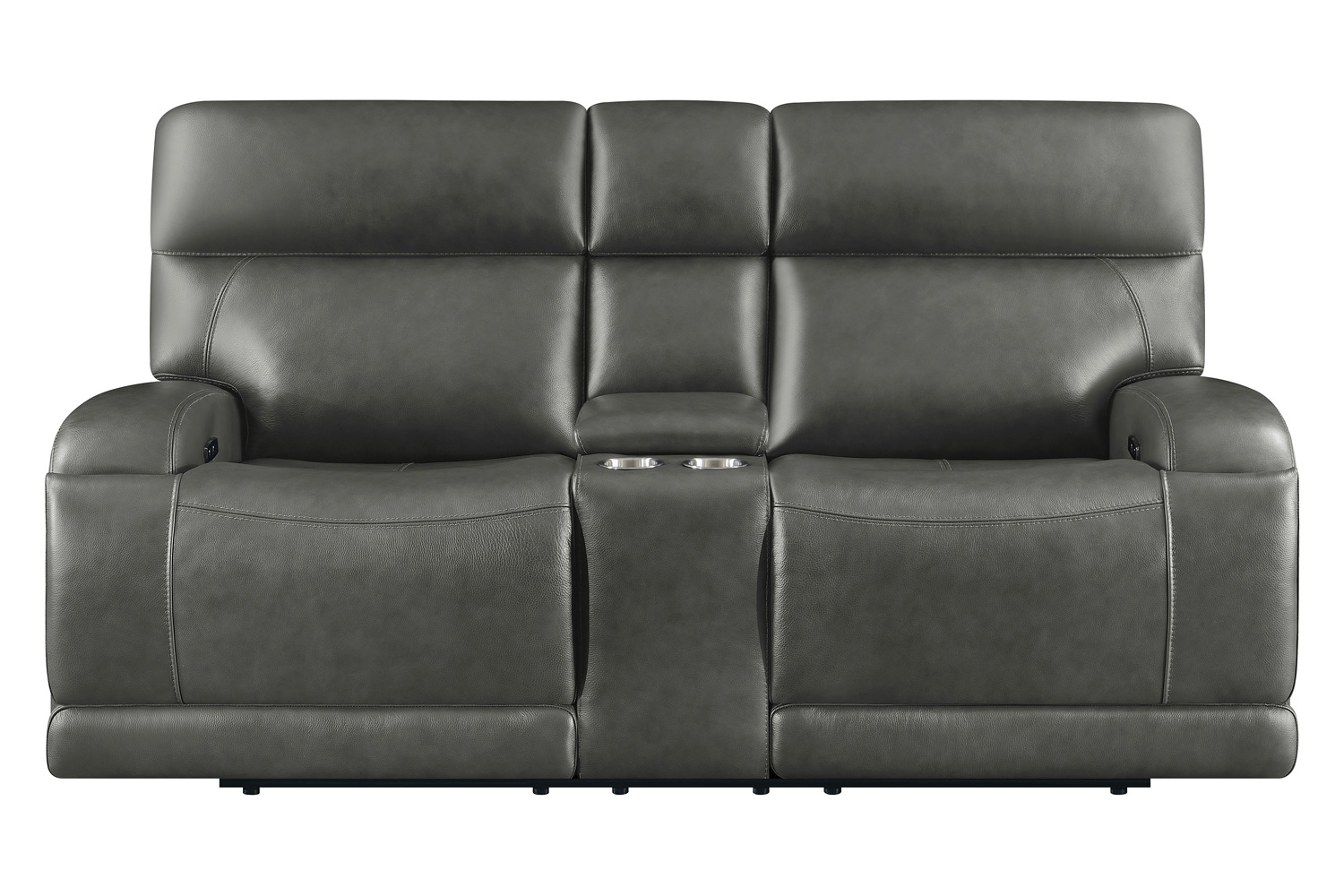 Coaster Longport Upholstered Power Loveseat with Console - Charcoal