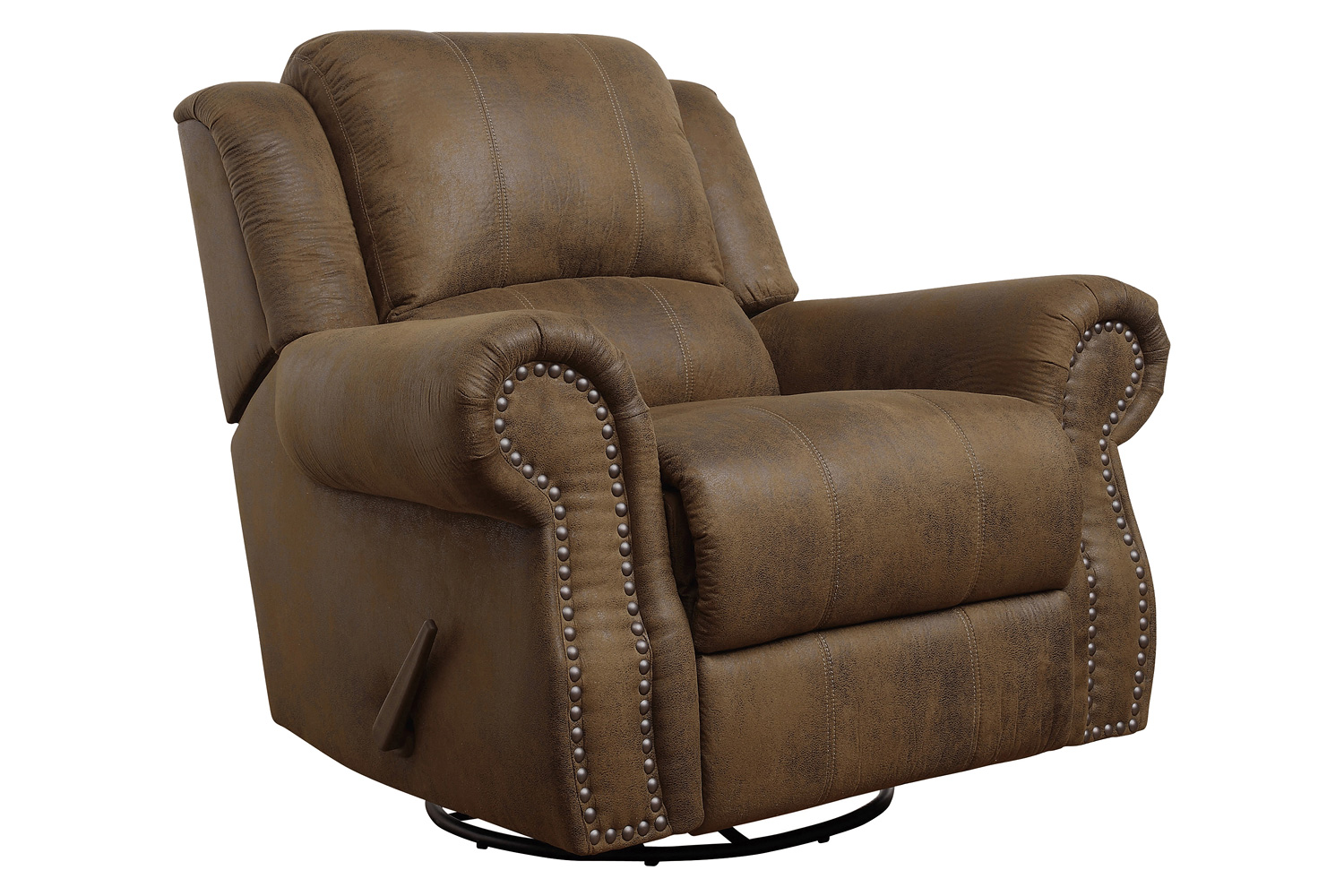 Coaster Sir Rawlinson Rolled Arm Motion Sofa with Nailhead Trim - Buckskin Brown