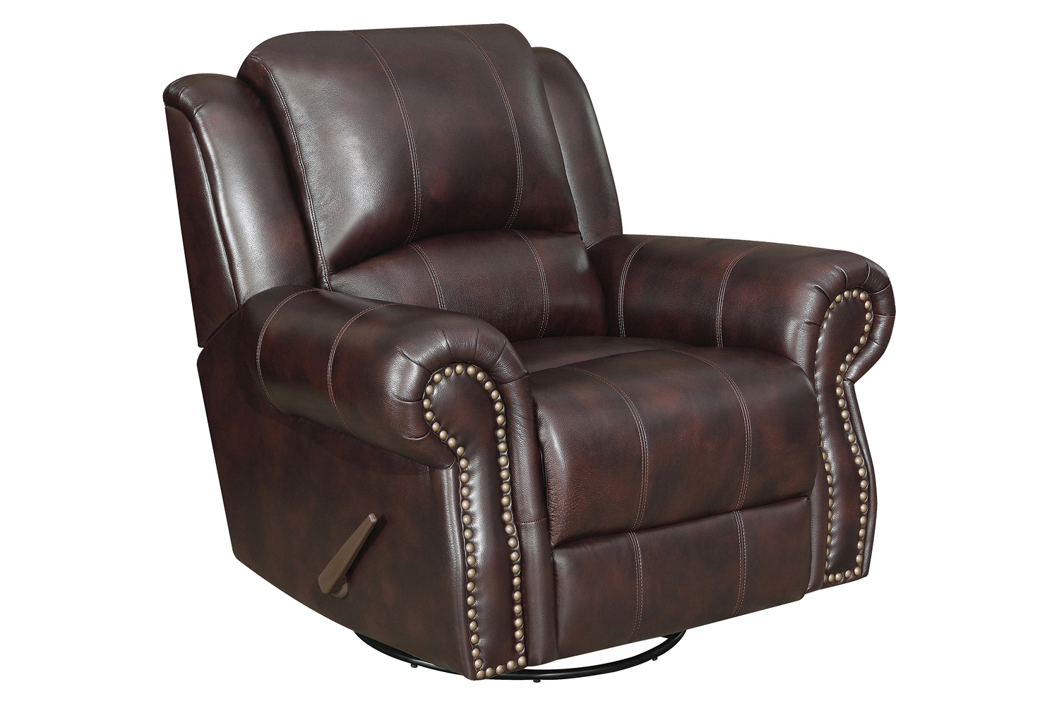 Coaster Sir Rawlinson Nailhead Trim Motion Sofa - Dark Brown