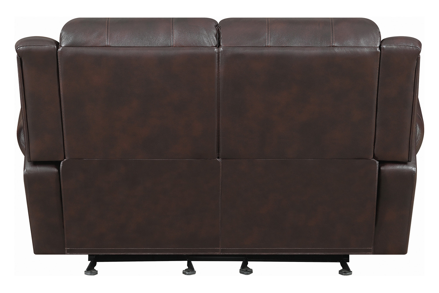 Coaster Sir Rawlinson Nailhead Trim Glider Loveseat - Dark Brown