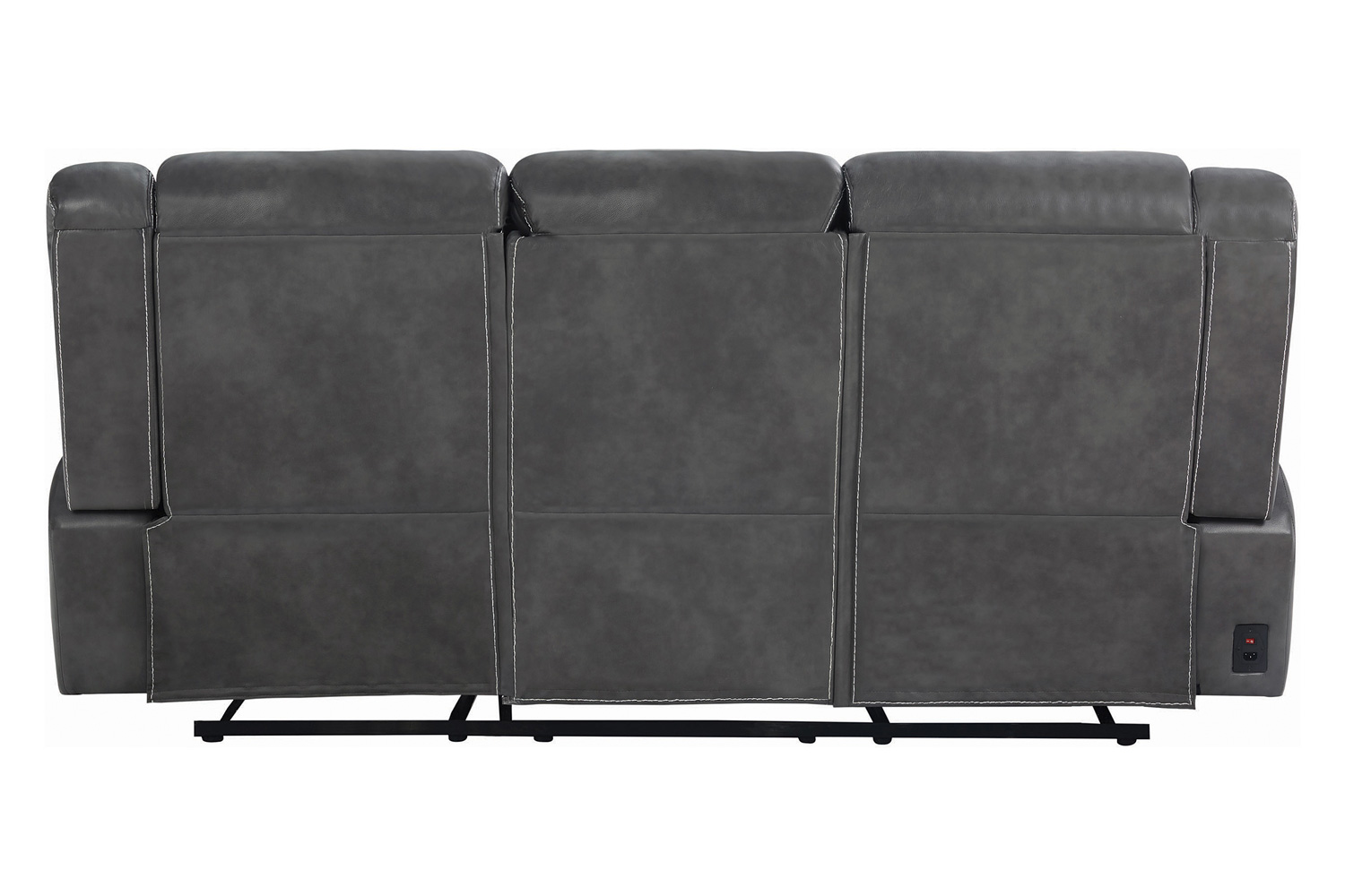 Coaster - Conrad Upholstered Motion Sofa in Gray