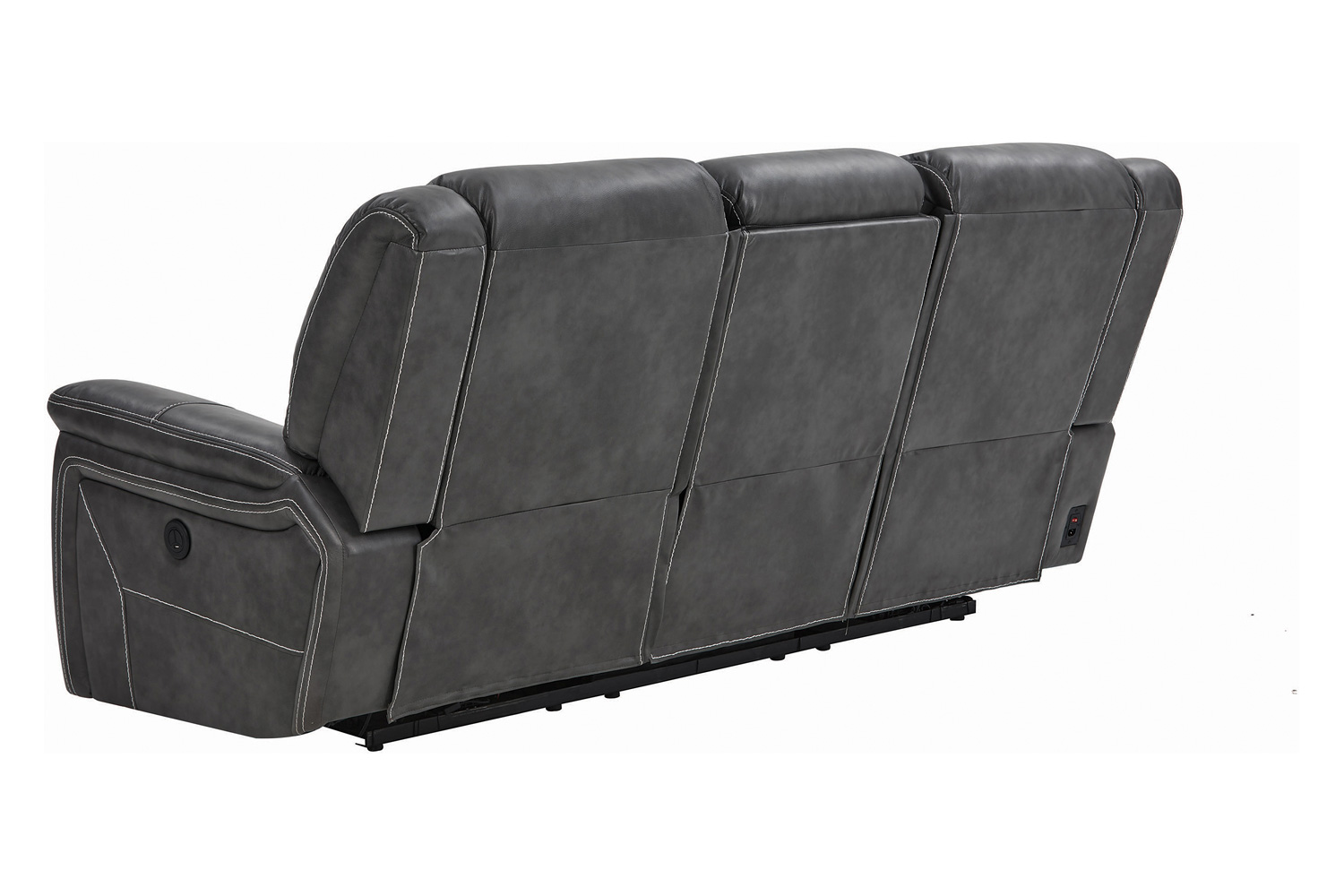 Coaster - Conrad Upholstered Motion Sofa in Gray