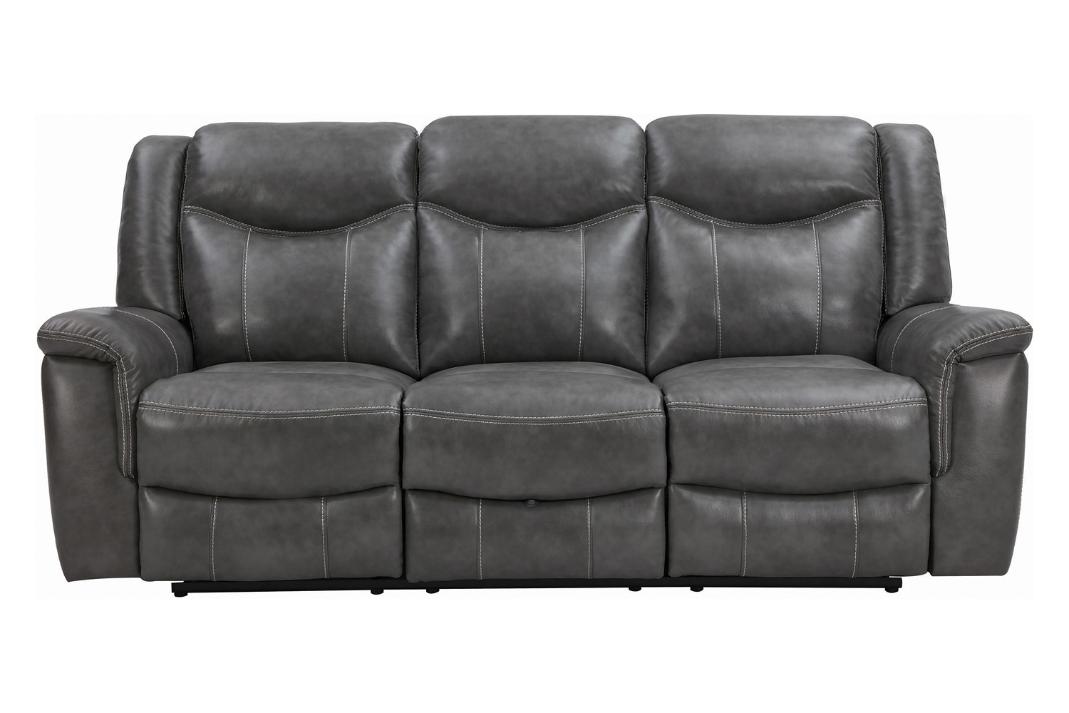 Coaster - Conrad Upholstered Motion Sofa in Gray