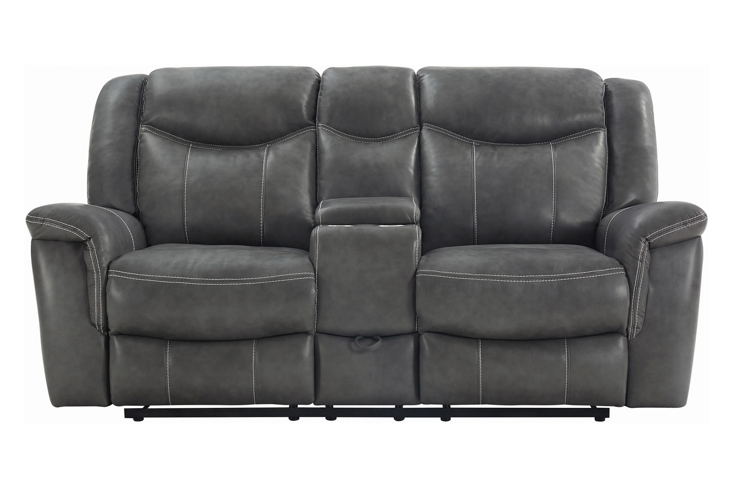 Coaster - Conrad Upholstered Motion Loveseat in Gray