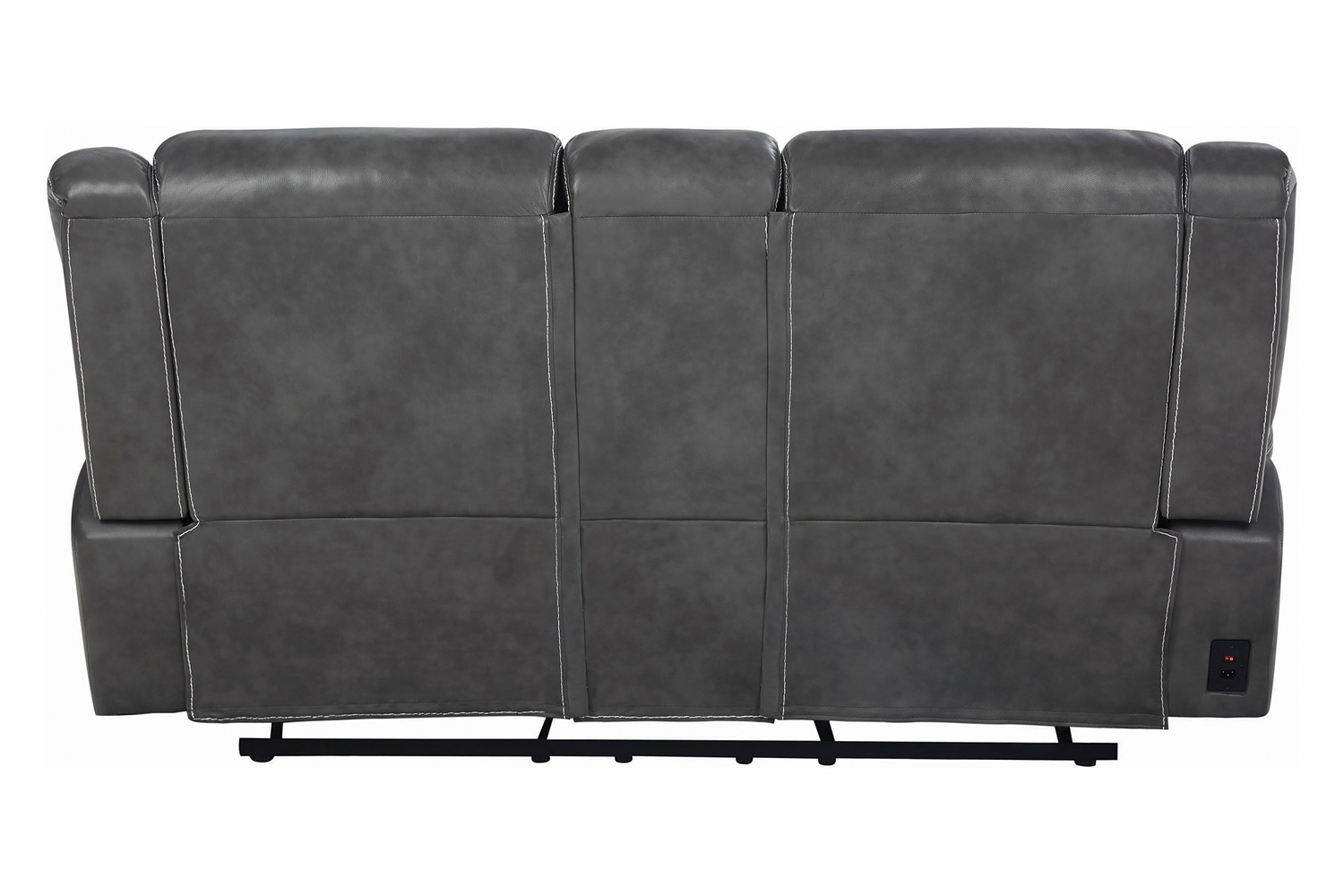 Coaster - Conrad Upholstered Motion Loveseat in Gray